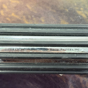 2004 Lucasfilm Master Replicas Mace Windu Light Saber (tested & working) FRENLY BRICKS - Open 7 Days