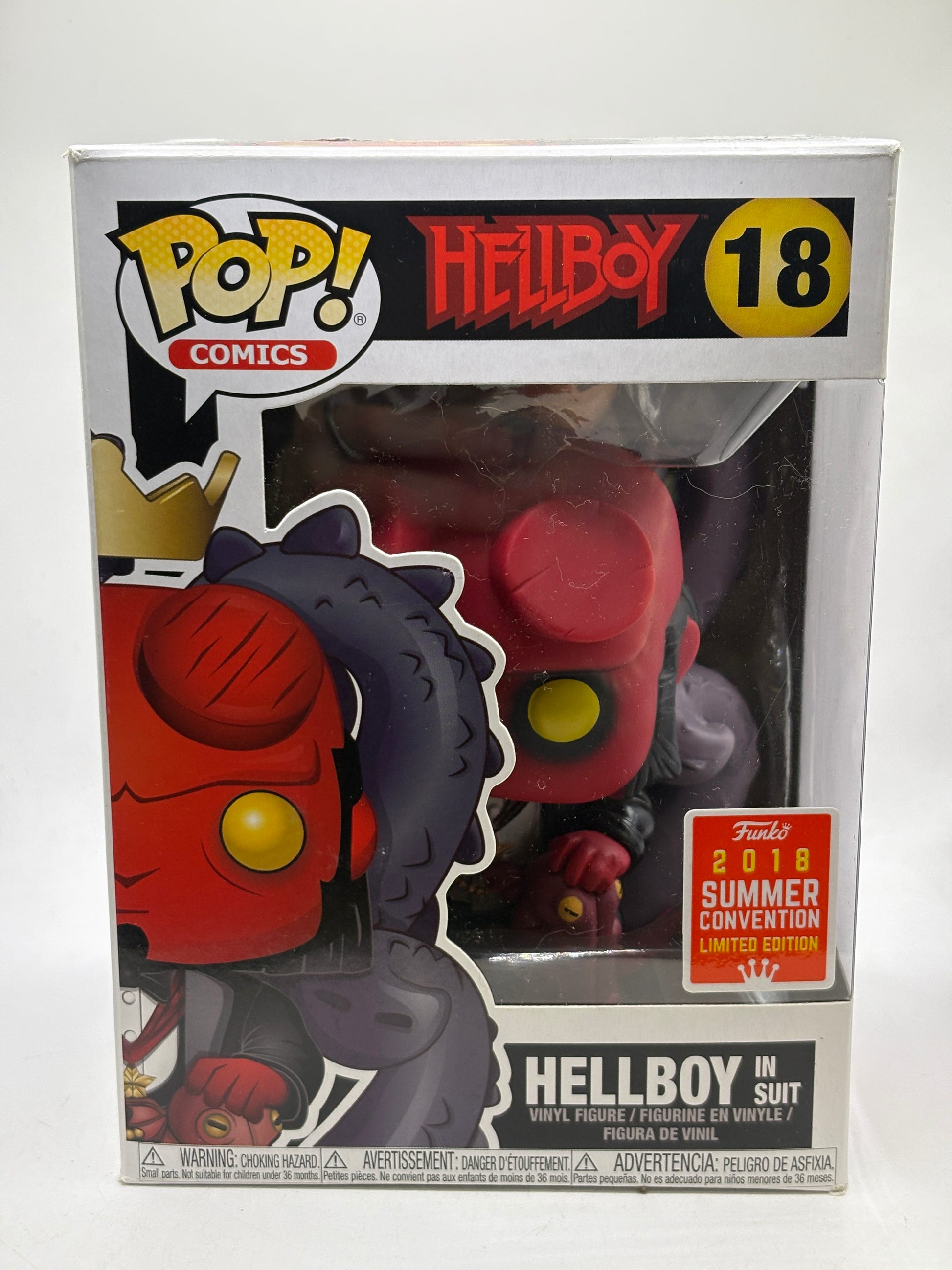 Funko POP! Comics Hellboy #18 Hellboy in Suit 2018 Summer Convention image 1