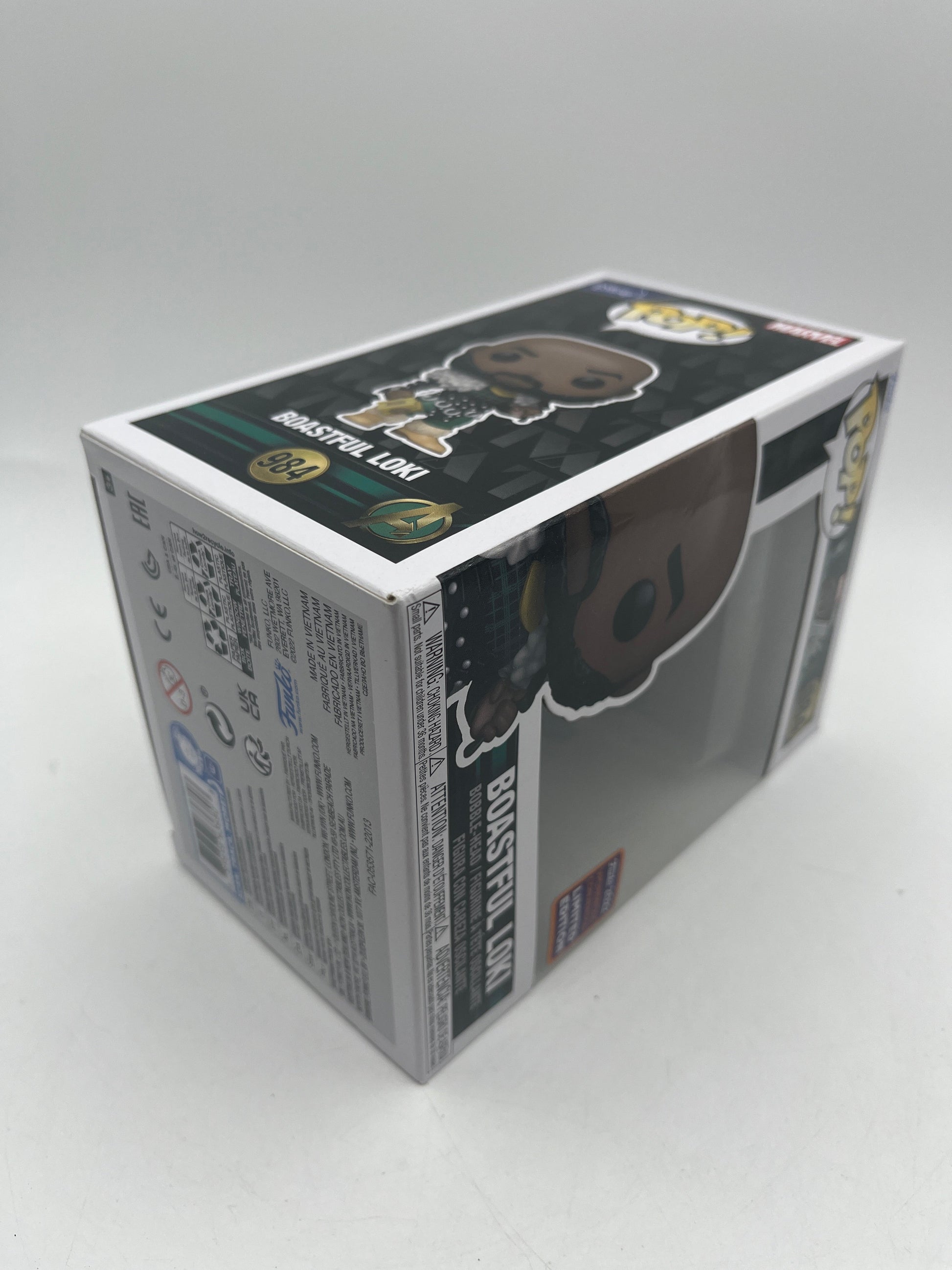 Funko POP! Marvel Studios Loki "Boastful Loki" #984 2022 Wonderous Convention FRENLY BRICKS - Open 7 Days