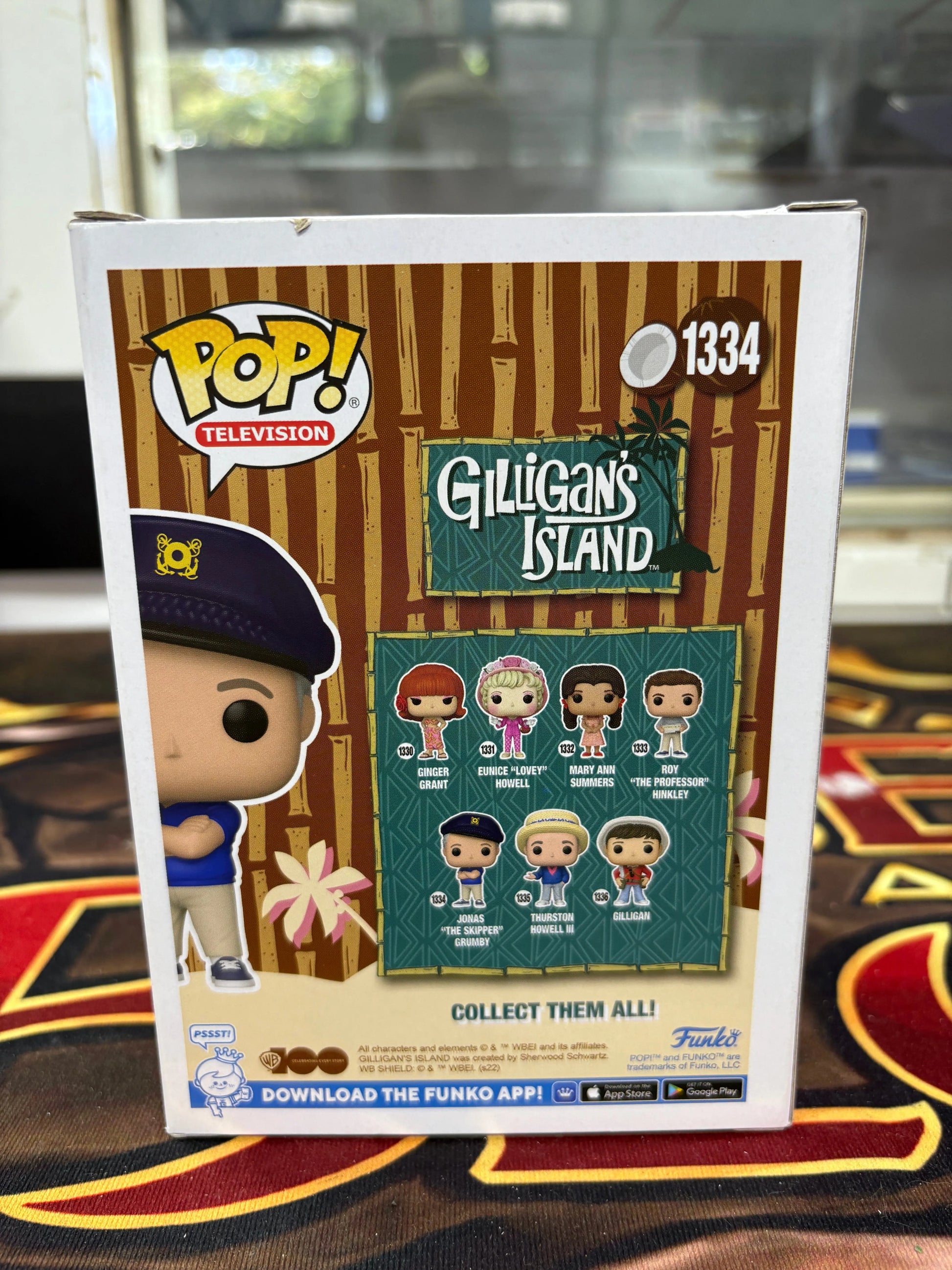 Jonas "The Skipper" Grumby Gillian's Island #1334 Pop Vinyl FRENLY BRICKS - Open 7 Days