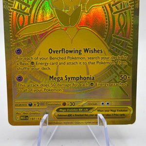 Pokemon TCG Mega Evolutions - Mega Gardevoir EX 187/132 Gold Card SEE PHOTOS FRENLY BRICKS - Open 7 Days