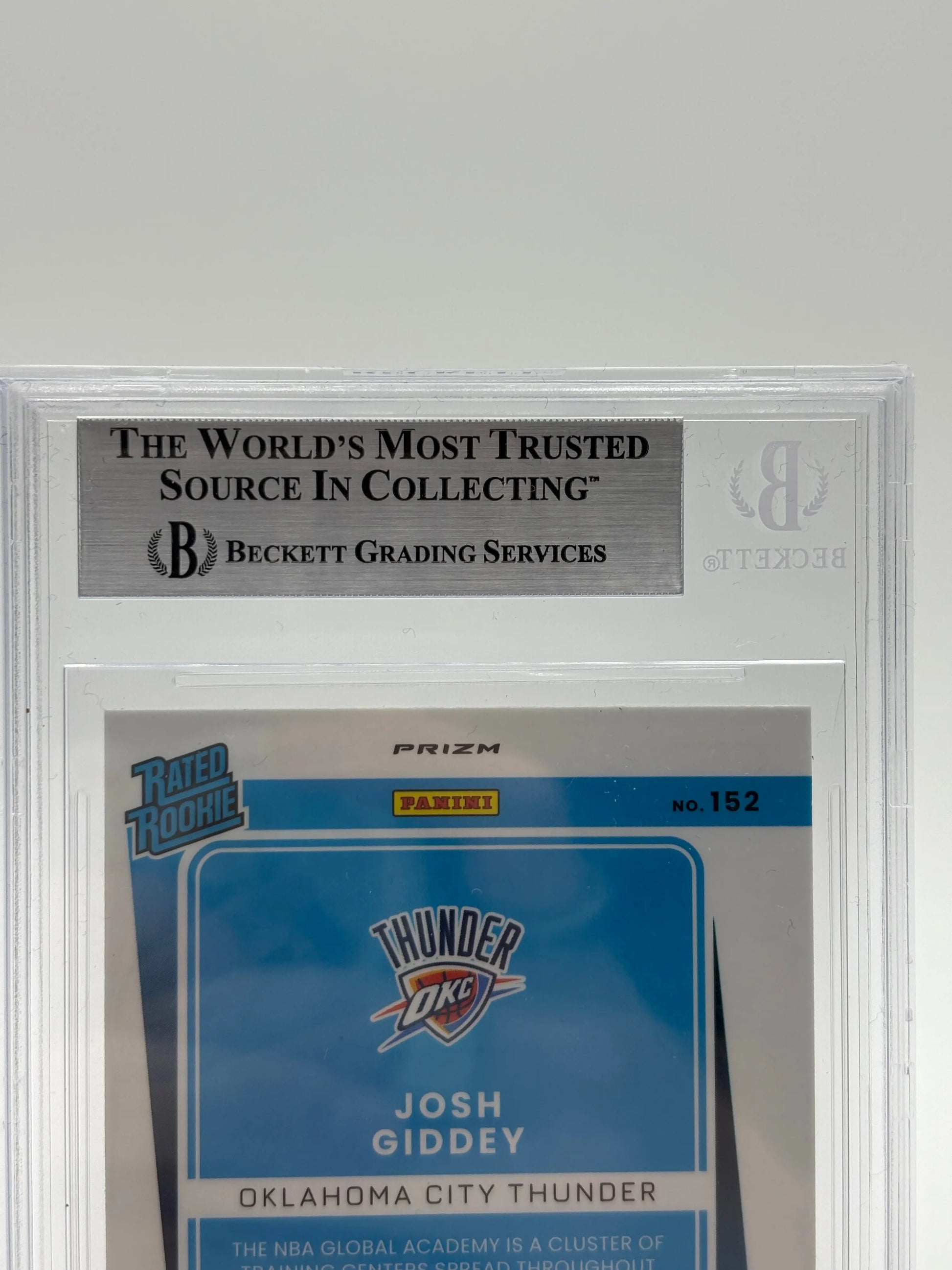 2021-22 Donruss Optic Holo #152 Josh Giddey Beckett 9 MINT FRENLY BRICKS - Open 7 Days