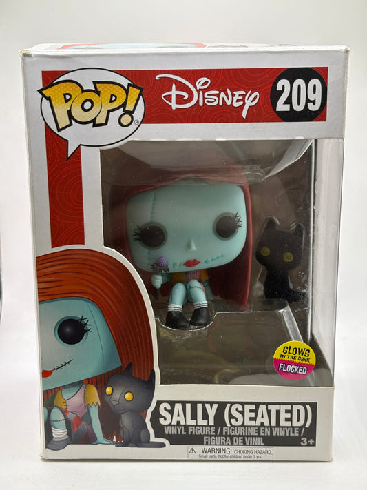 Funko POP! Disney #209 Sally (Seated) Glow Flocked Vinyl Figure
