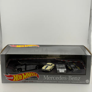Hot Wheels Premium Mercedes-Benz Carry On 4 Pack New FRENLY BRICKS - Open 7 Days