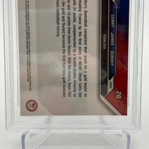 2024 Topps Now Olympics #26 Curry/James/Durant PSA 10 Gem Mint FRENLY BRICKS - Open 7 Days