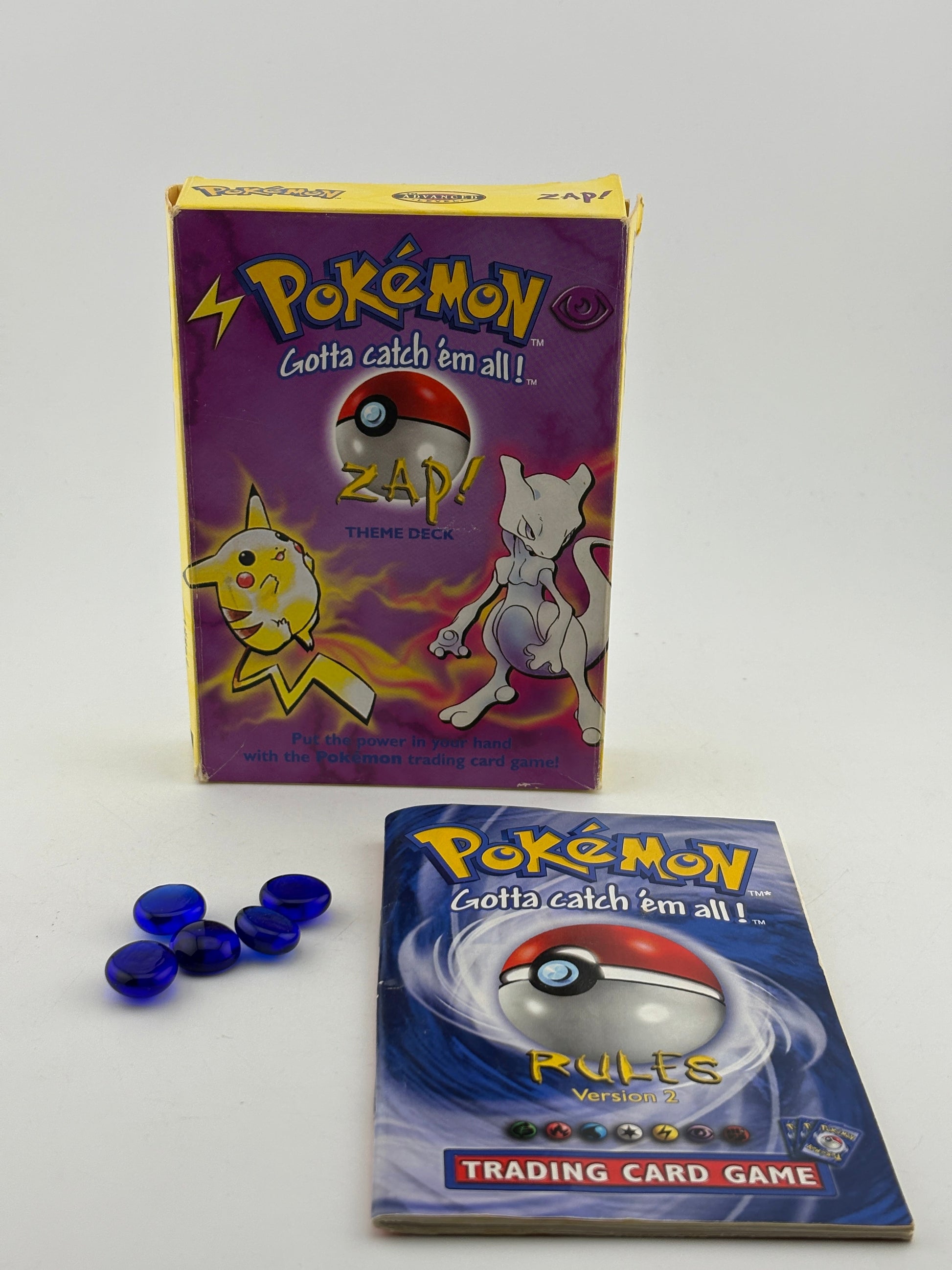 Pokemon TCG 1999 WOTC - Zap! Theme Deck *BOX, MANUAL & DAMAGE COUNTERS ONLY* FRENLY BRICKS - Open 7 Days