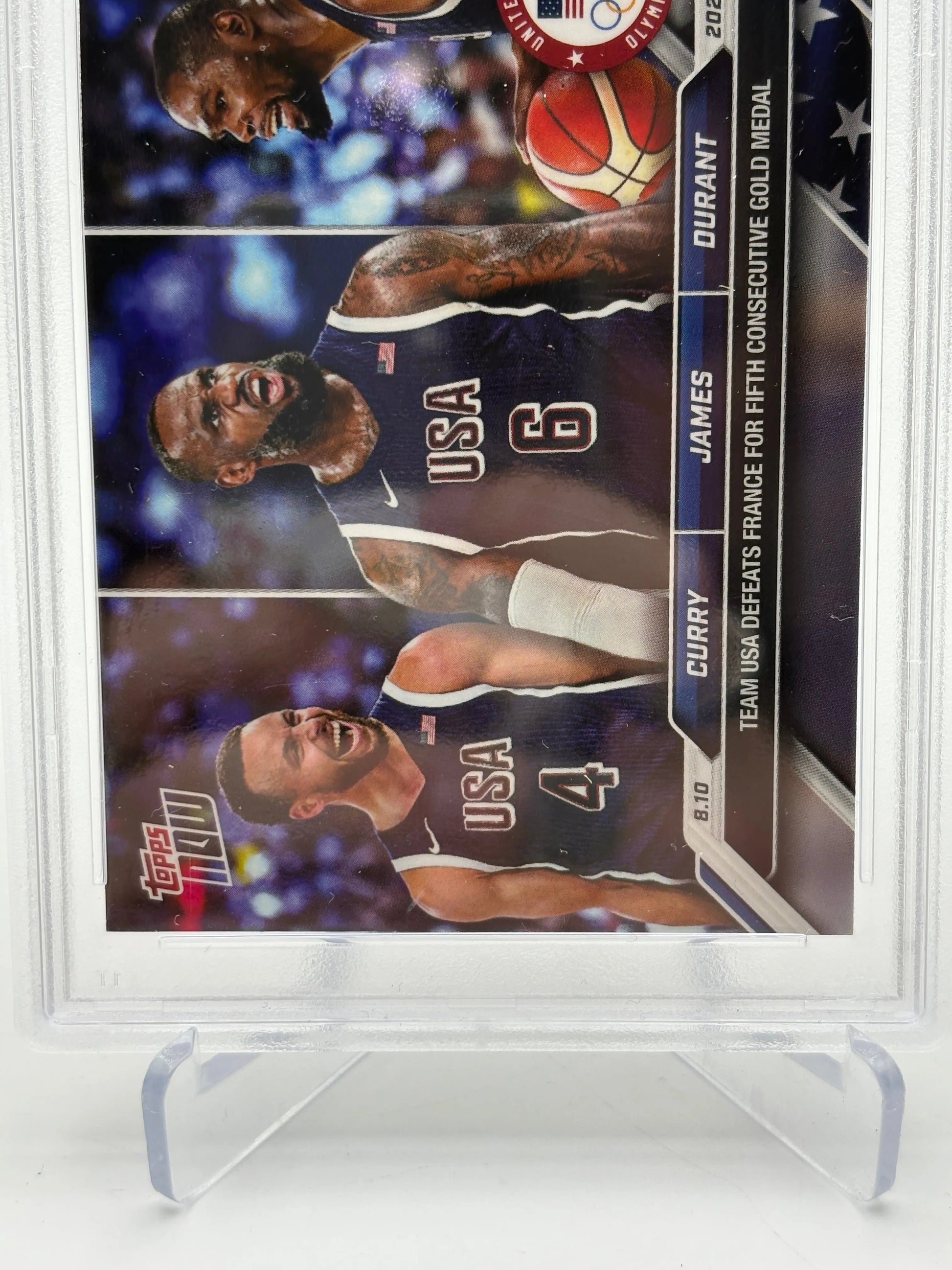 2024 Topps Now Olympics #26 Curry/James/Durant PSA 10 Gem Mint FRENLY BRICKS - Open 7 Days