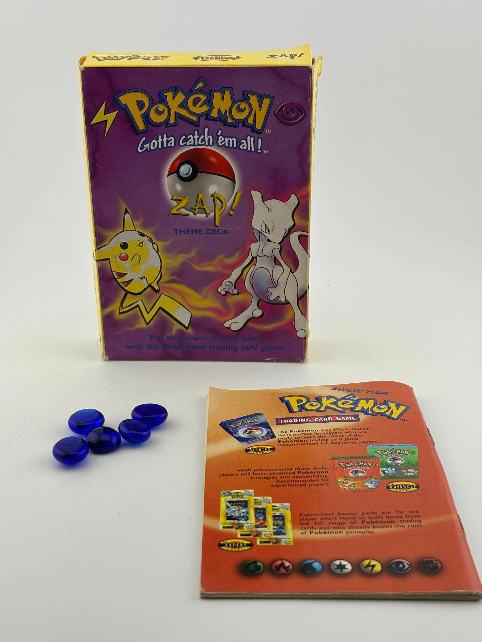 Pokemon TCG 1999 WOTC - Zap! Theme Deck *BOX, MANUAL & DAMAGE COUNTERS ONLY* FRENLY BRICKS - Open 7 Days image 4