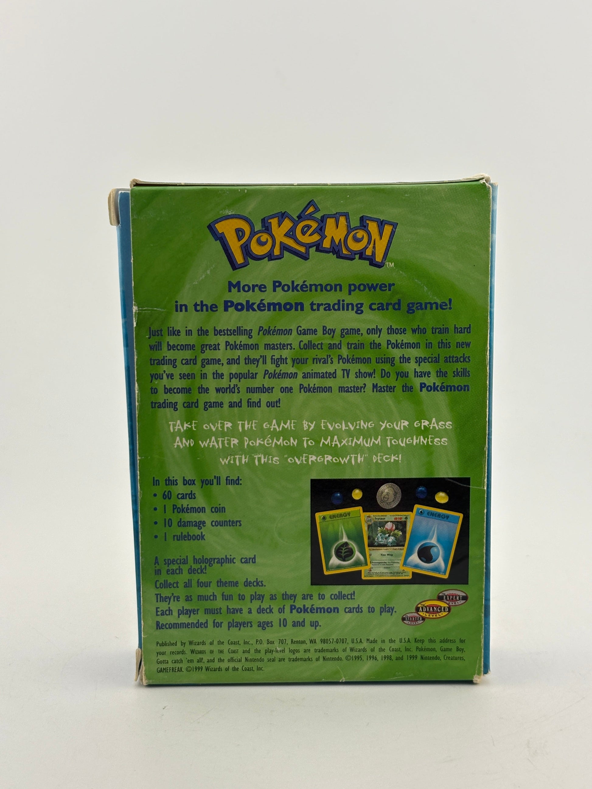 Pokemon TCG WOTC 1999 - Overgrowth Theme Deck *BOX & MANUALS ONLY* FRENLY BRICKS - Open 7 Days