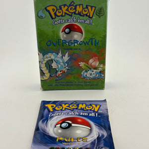 Pokemon TCG WOTC 1999 - Overgrowth Theme Deck *BOX & MANUALS ONLY* FRENLY BRICKS - Open 7 Days