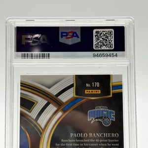 2023 Panini Select Premier Level Red Disco Prizm /49 Paolo Banchero PSA 9 MINT FRENLY BRICKS - Open 7 Days