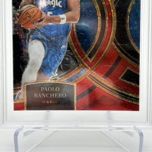 2023 Panini Select Premier Level Red Disco Prizm /49 Paolo Banchero PSA 9 MINT FRENLY BRICKS - Open 7 Days