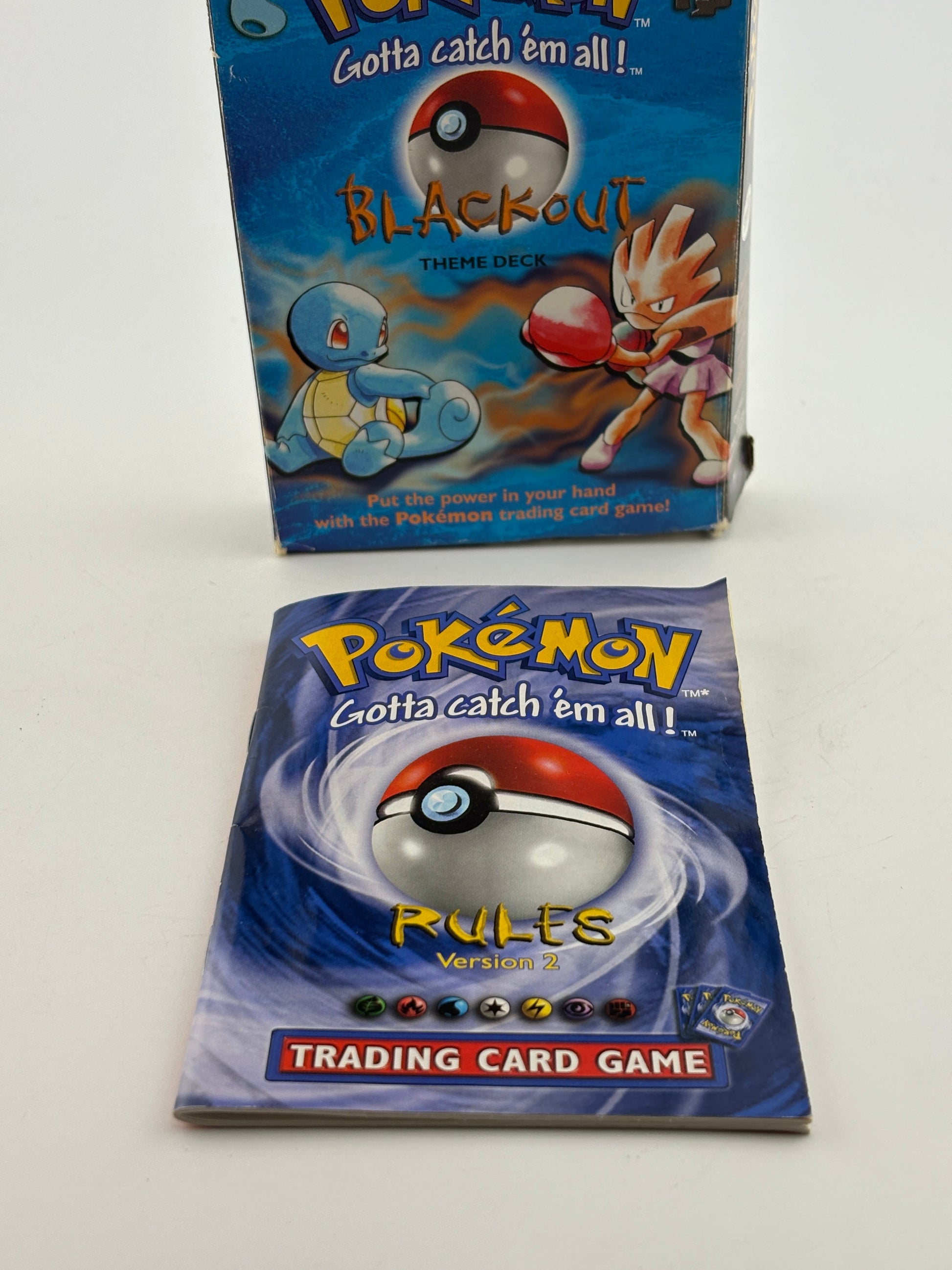 Pokemon TCG WOTC 1999 - Blackout Theme Deck *BOX & MANUAL ONLY* FRENLY BRICKS - Open 7 Days
