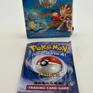 Pokemon TCG WOTC 1999 - Blackout Theme Deck *BOX & MANUAL ONLY* FRENLY BRICKS - Open 7 Days