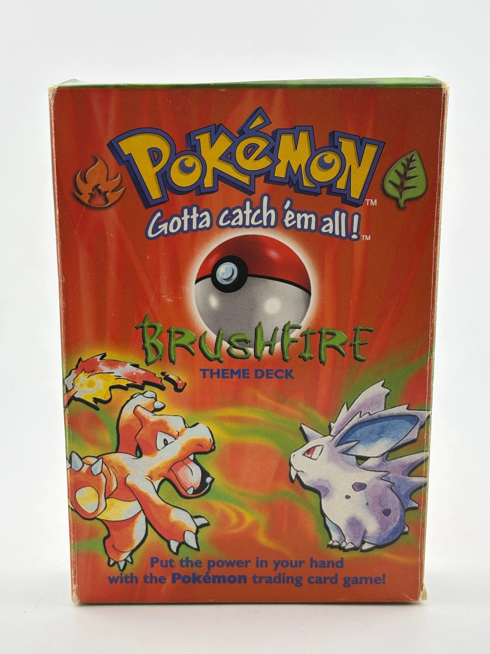 Pokemon TCG WOTC 1999 - Brushfire Theme Deck *BOX, MANUAL & COUNTERS ONLY* FRENLY BRICKS - Open 7 Days image 1