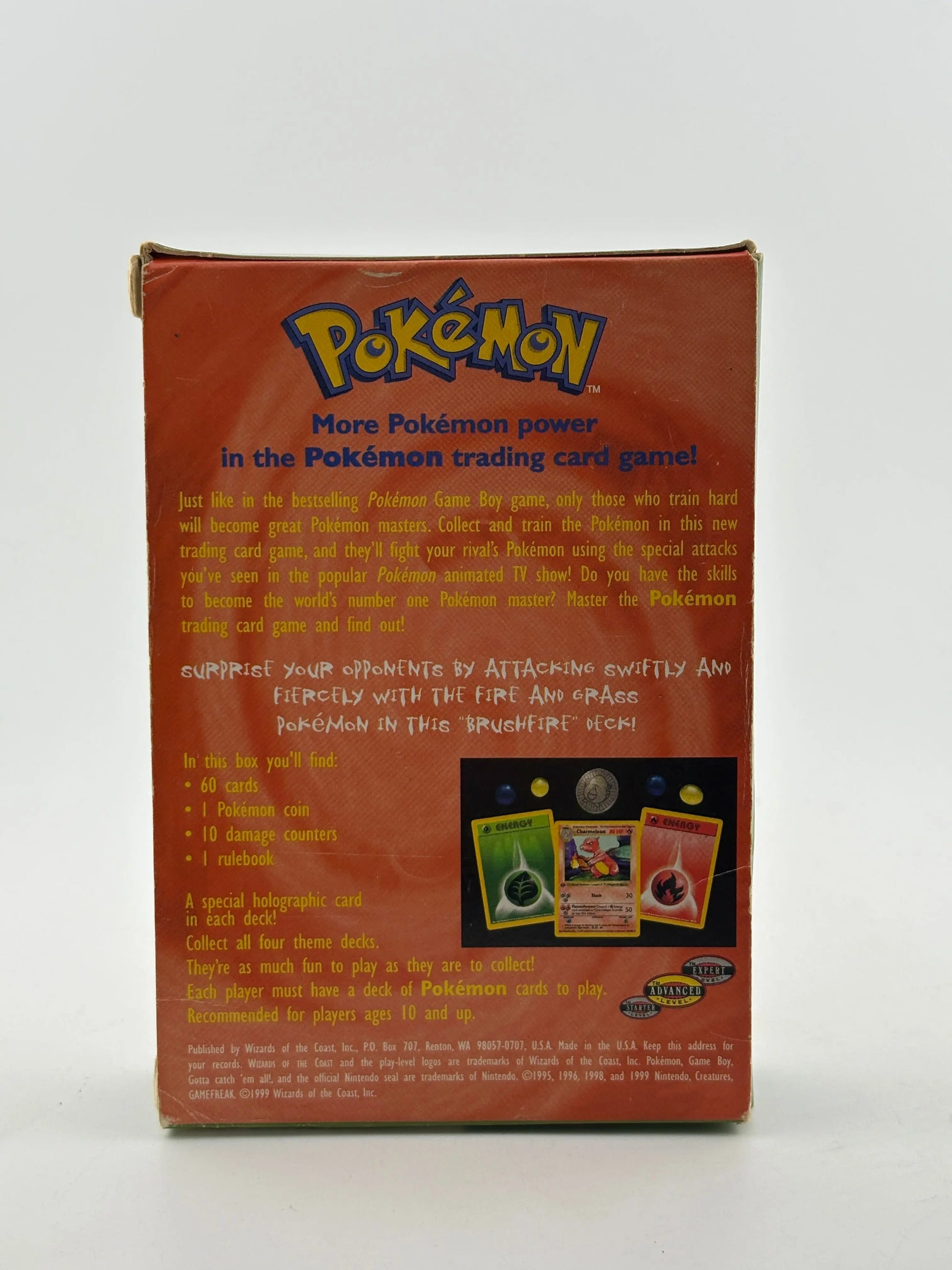 Pokemon TCG WOTC 1999 - Brushfire Theme Deck *BOX, MANUAL & COUNTERS ONLY* FRENLY BRICKS - Open 7 Days image 2