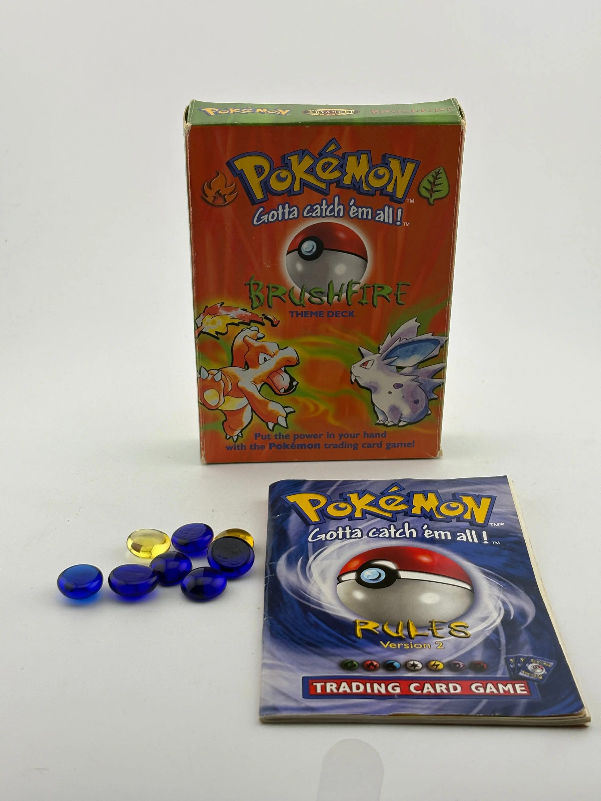 Pokemon TCG WOTC 1999 - Brushfire Theme Deck *BOX, MANUAL & COUNTERS ONLY* FRENLY BRICKS - Open 7 Days image 3