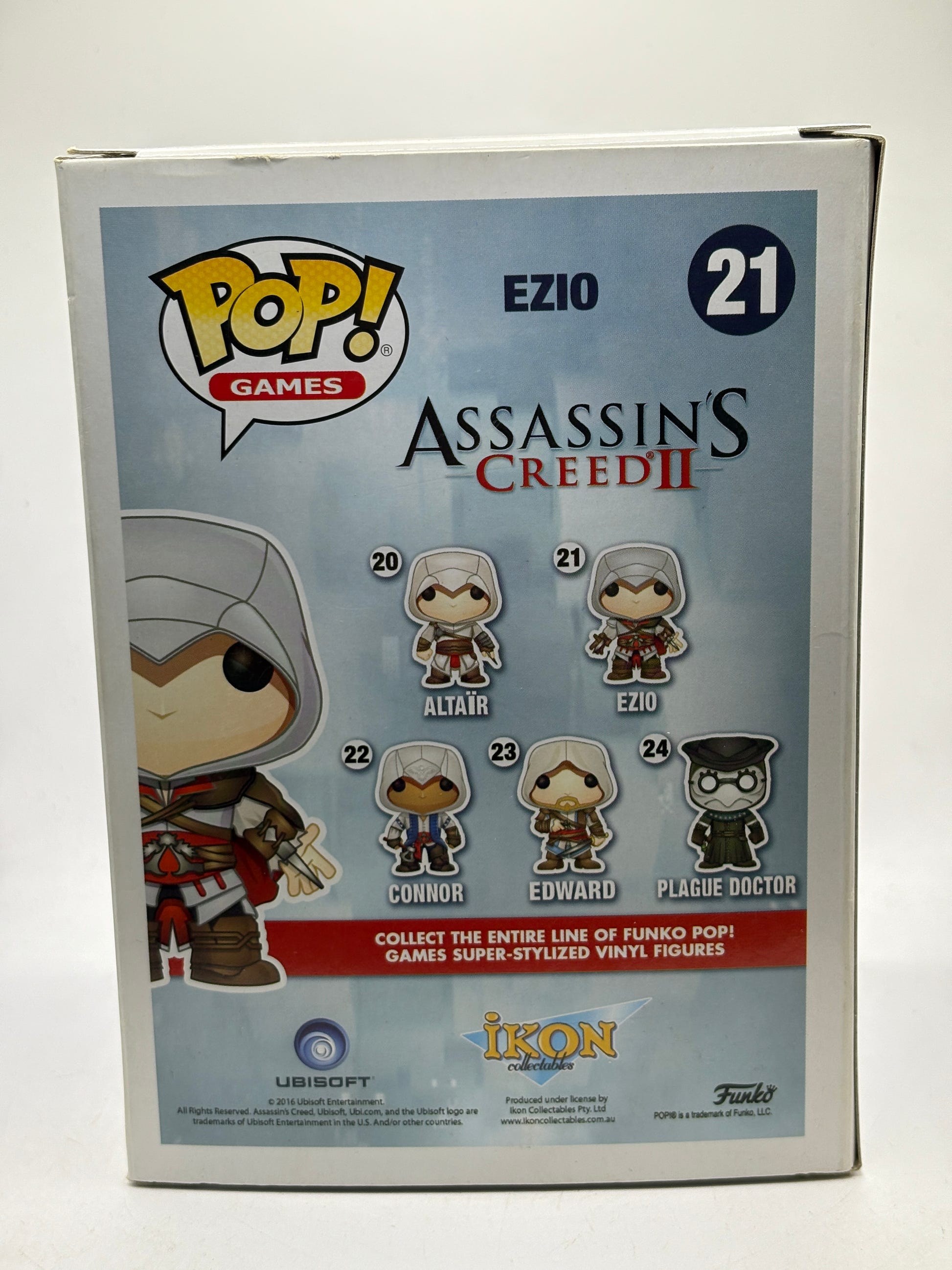 Funko POP! Games Assassin’s Creed #21 Ezio Vinyl Figure Blue Version image 3