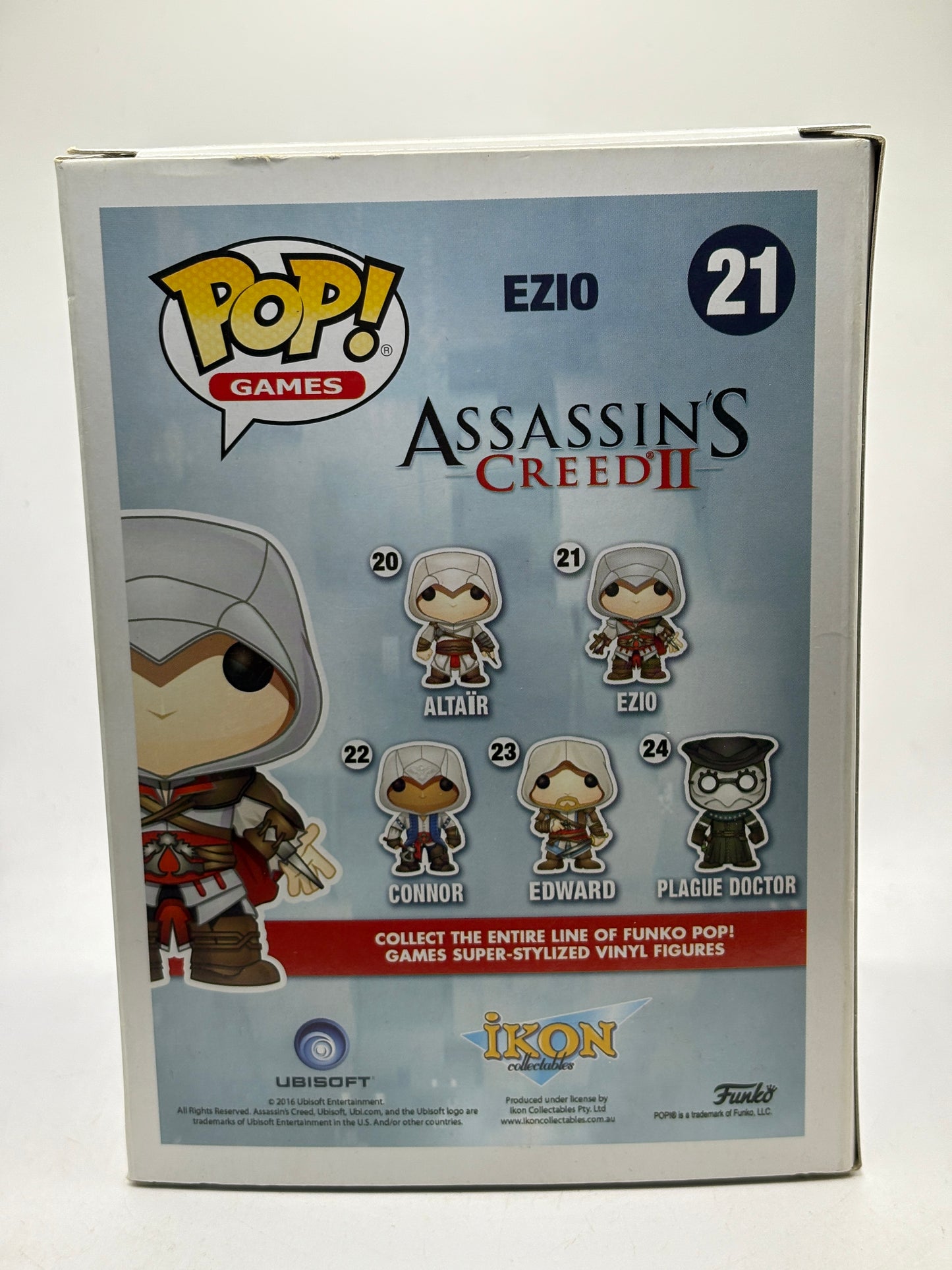 Funko POP! Games Assassin’s Creed #21 Ezio Vinyl Figure Blue Version