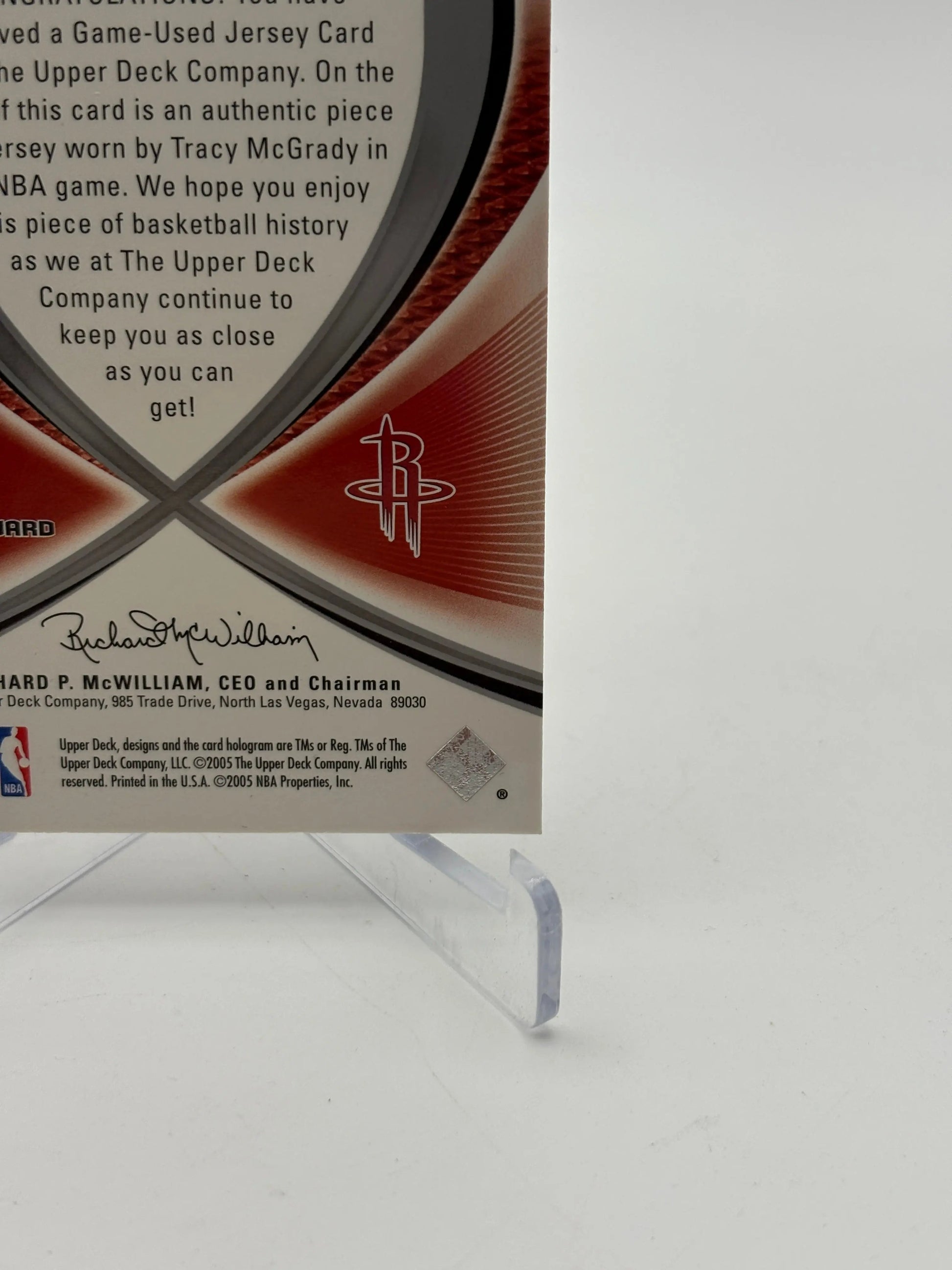 2005-06 SP Game Used Silver Edition Authentic Fabrics Tracy McGrady FRENLY BRICKS - Open 7 Days