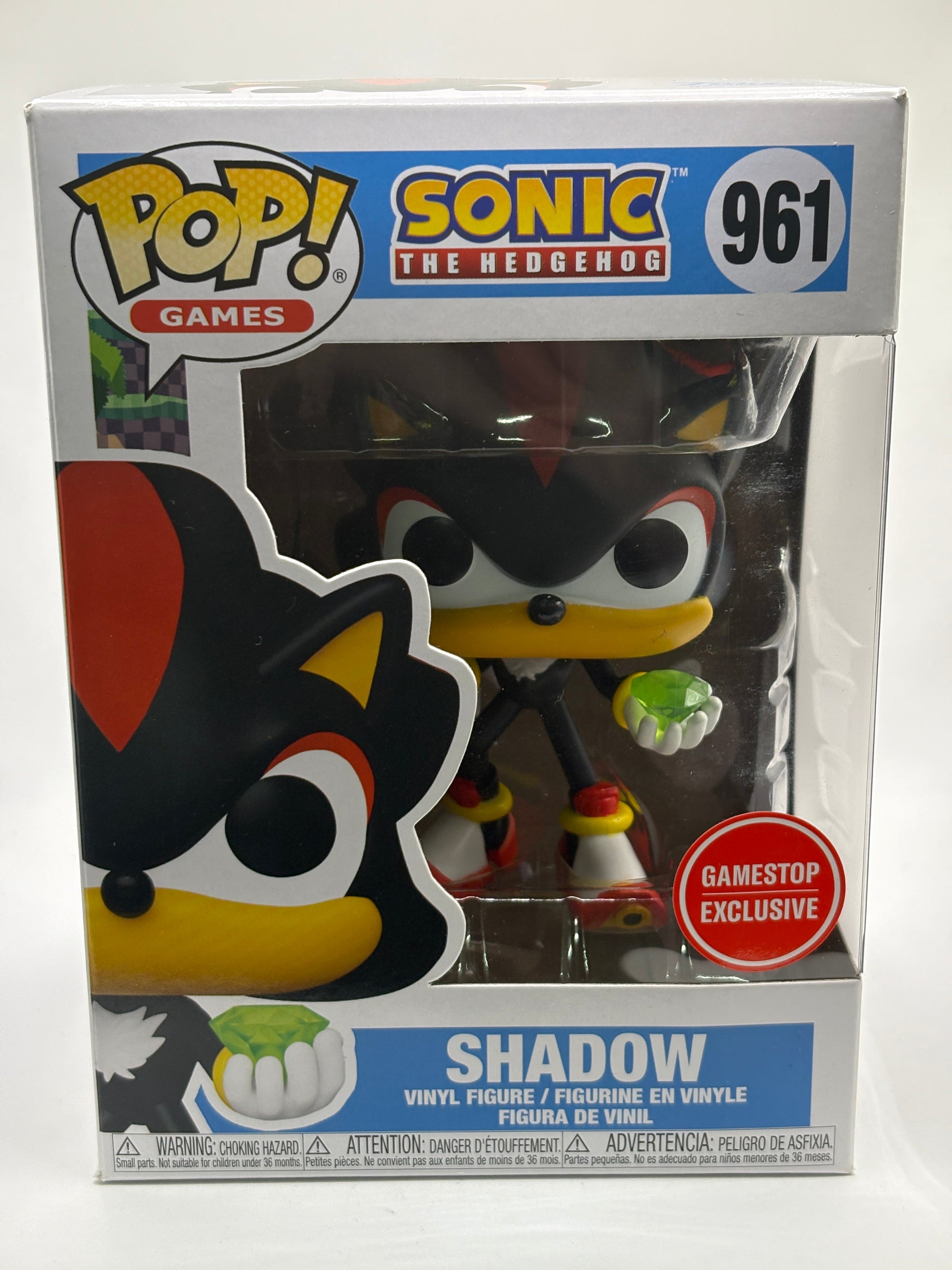 Funko POP! Games Sonic the Hedgehog #961 Shadow Gamestop Exclusive FRENLY BRICKS - Open 7 Days