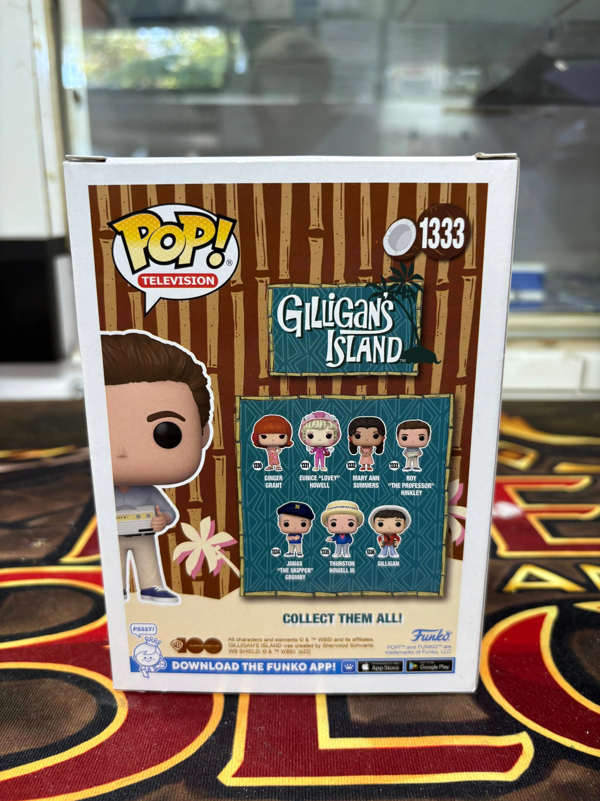 Gilligan's Island Roy The Professor Hinkley (#1333) Box Damage FRENLY BRICKS - Open 7 Days