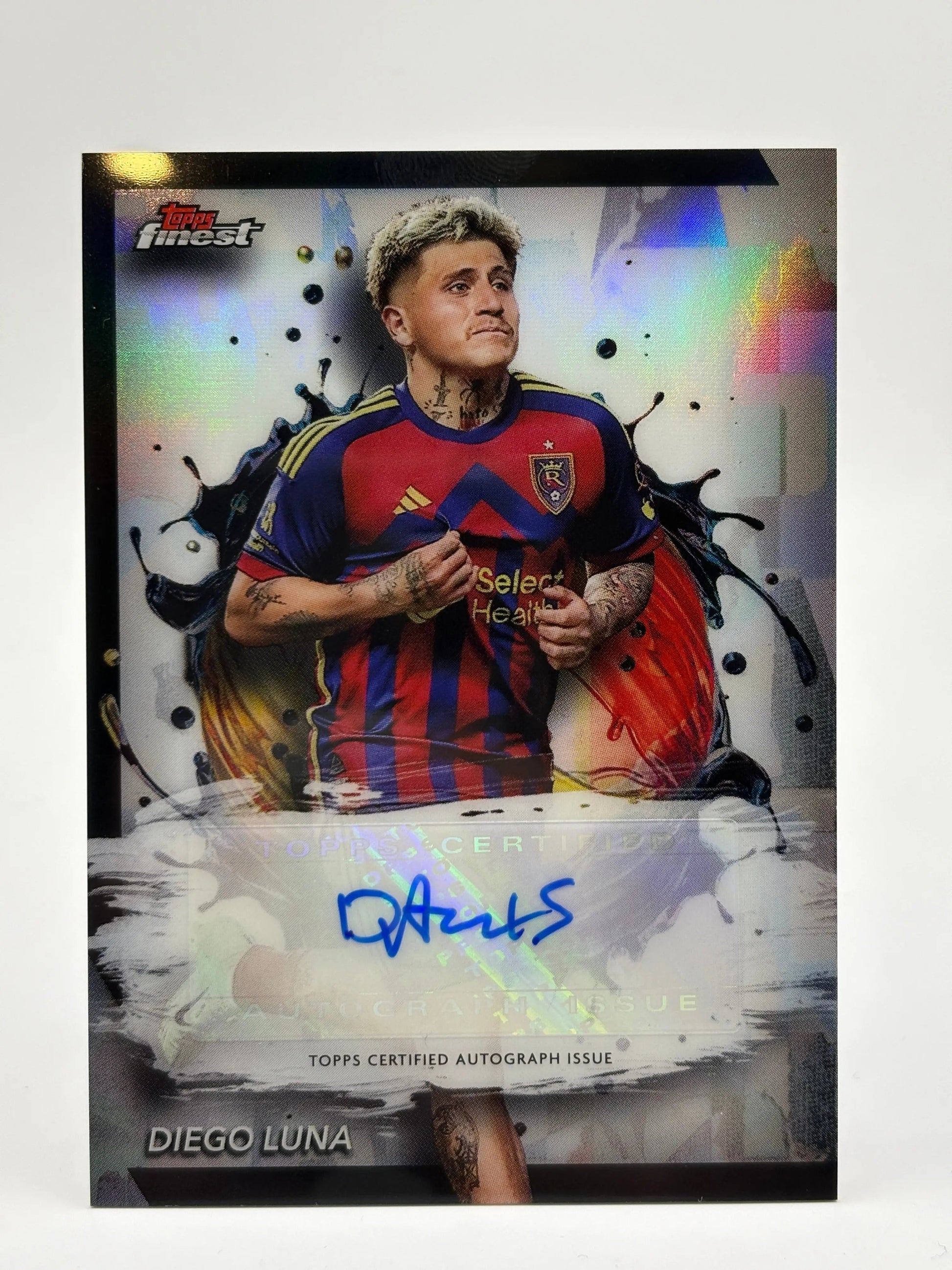Topps Finest MLS Soccer - BA-DL Diego Luna Base Card Autograph FRENLY BRICKS - Open 7 Days