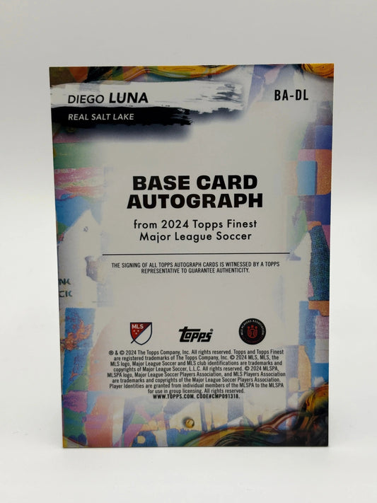 Topps Finest MLS Soccer - BA-DL Diego Luna Base Card Autograph FRENLY BRICKS - Open 7 Days