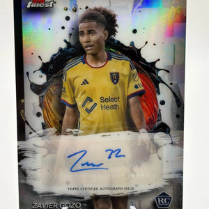 2024 Topps Finest MLS BA-ZG Zavier Gozo Real Salt Lake Autograph RC FRENLY BRICKS - Open 7 Days