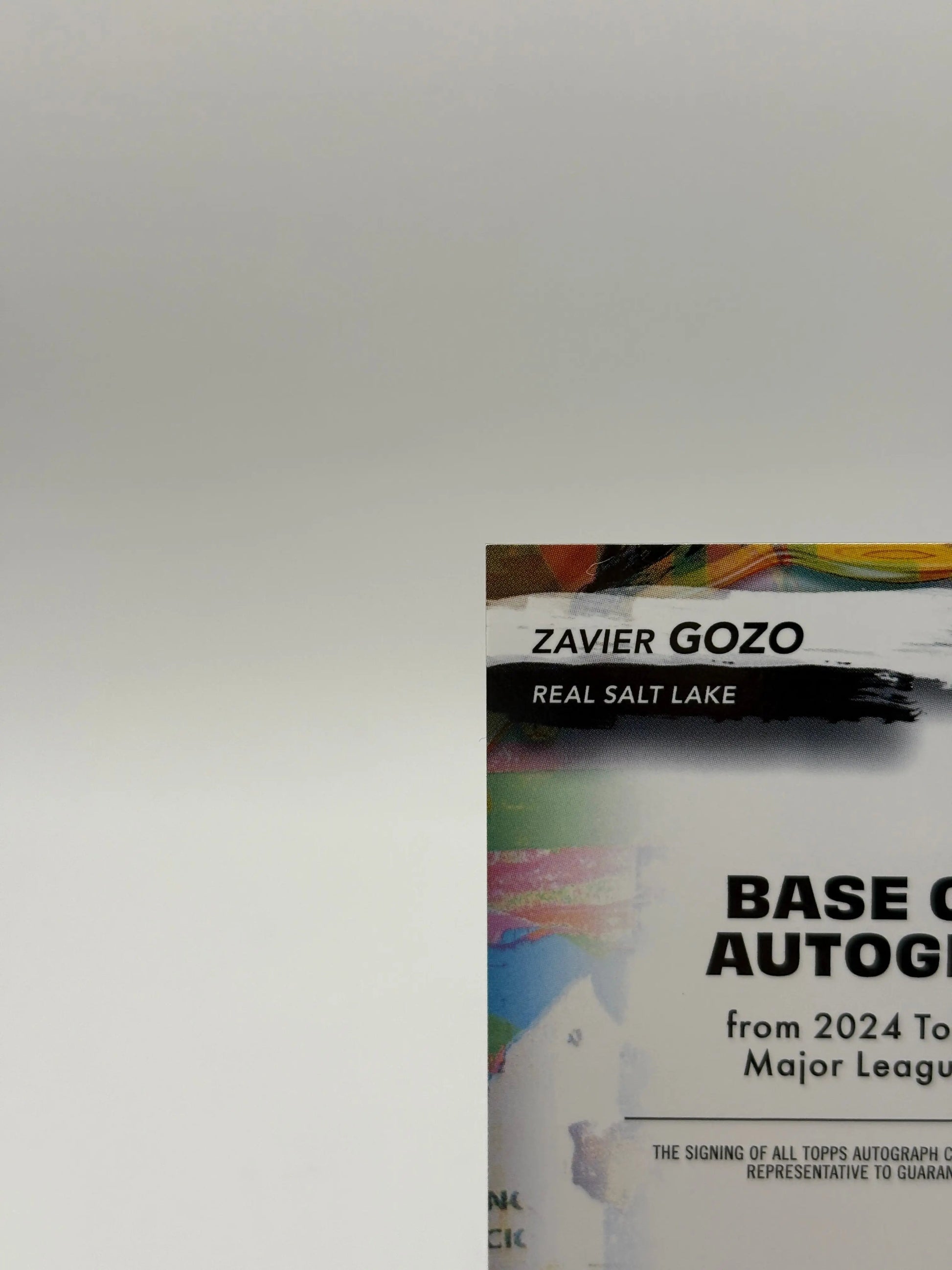 2024 Topps Finest MLS BA-ZG Zavier Gozo Real Salt Lake Autograph RC FRENLY BRICKS - Open 7 Days