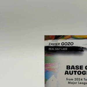 2024 Topps Finest MLS BA-ZG Zavier Gozo Real Salt Lake Autograph RC FRENLY BRICKS - Open 7 Days
