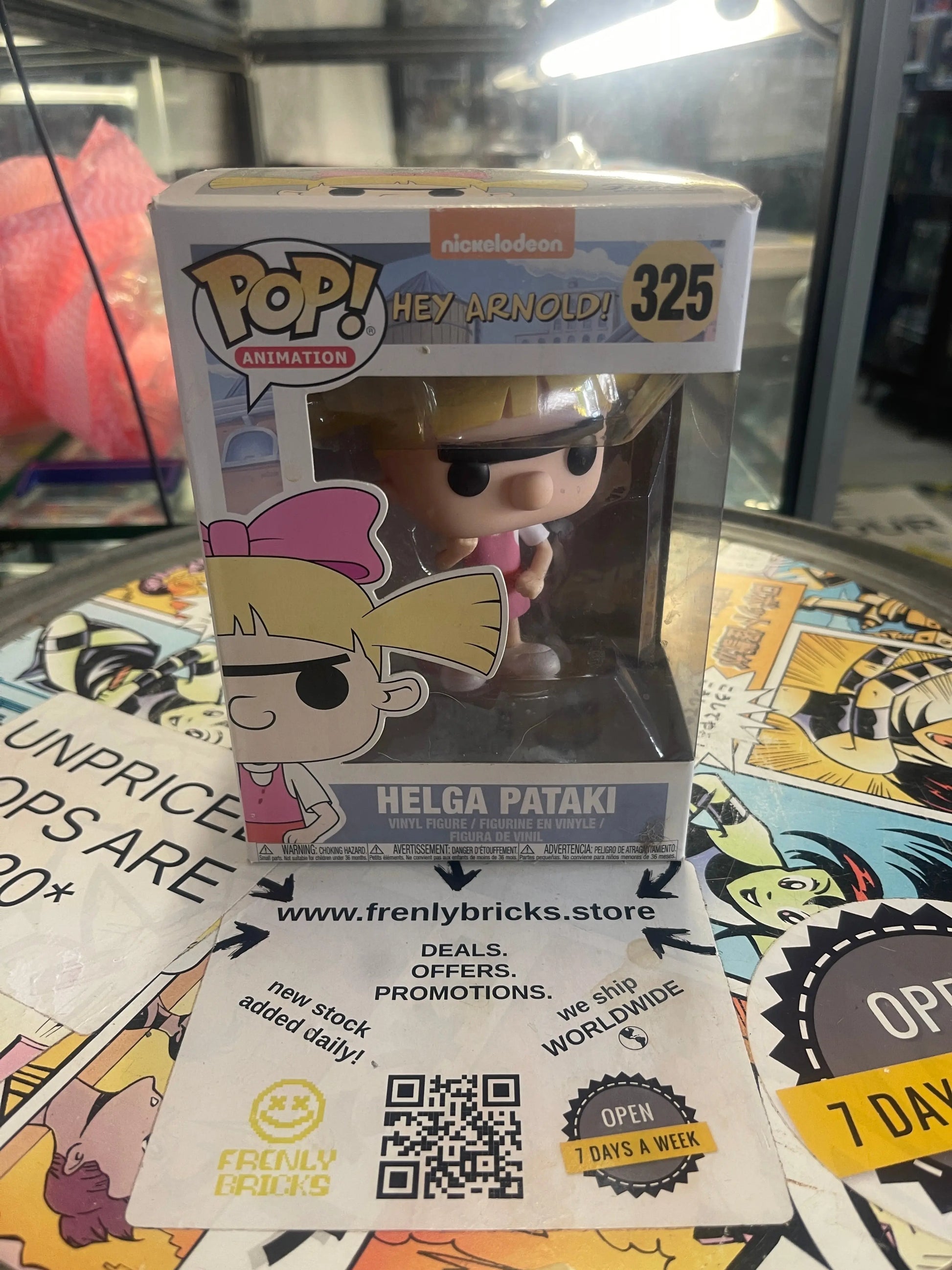 Funko POP! Animation Nickelodeon Hey Arnold! #325 Helga Pataki FRENLY BRICKS - Open 7 Days