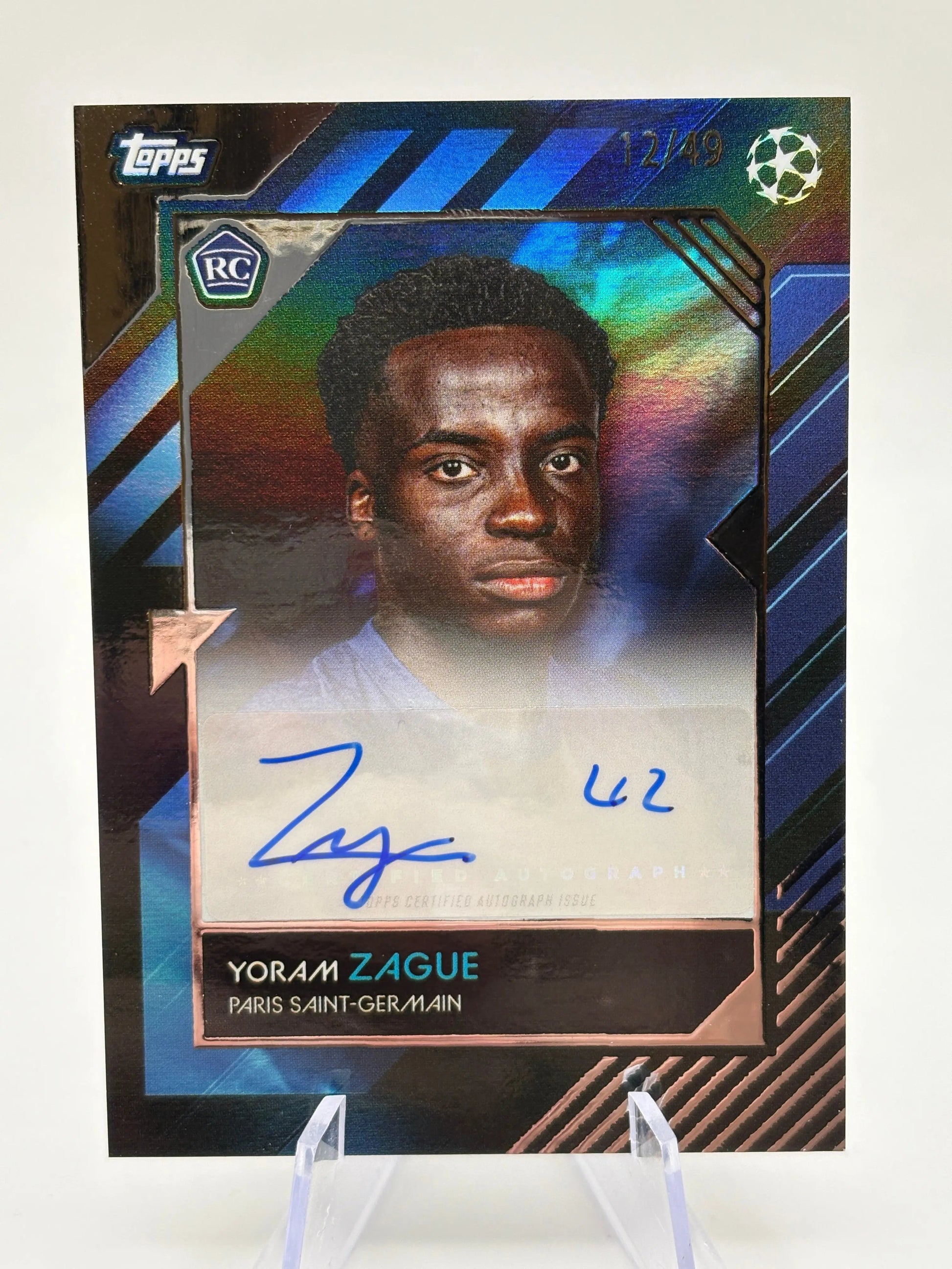 2024-25 Topps UCC Knockout - Yoram Zague 12/49 Auto Rookie FRENLY BRICKS - Open 7 Days
