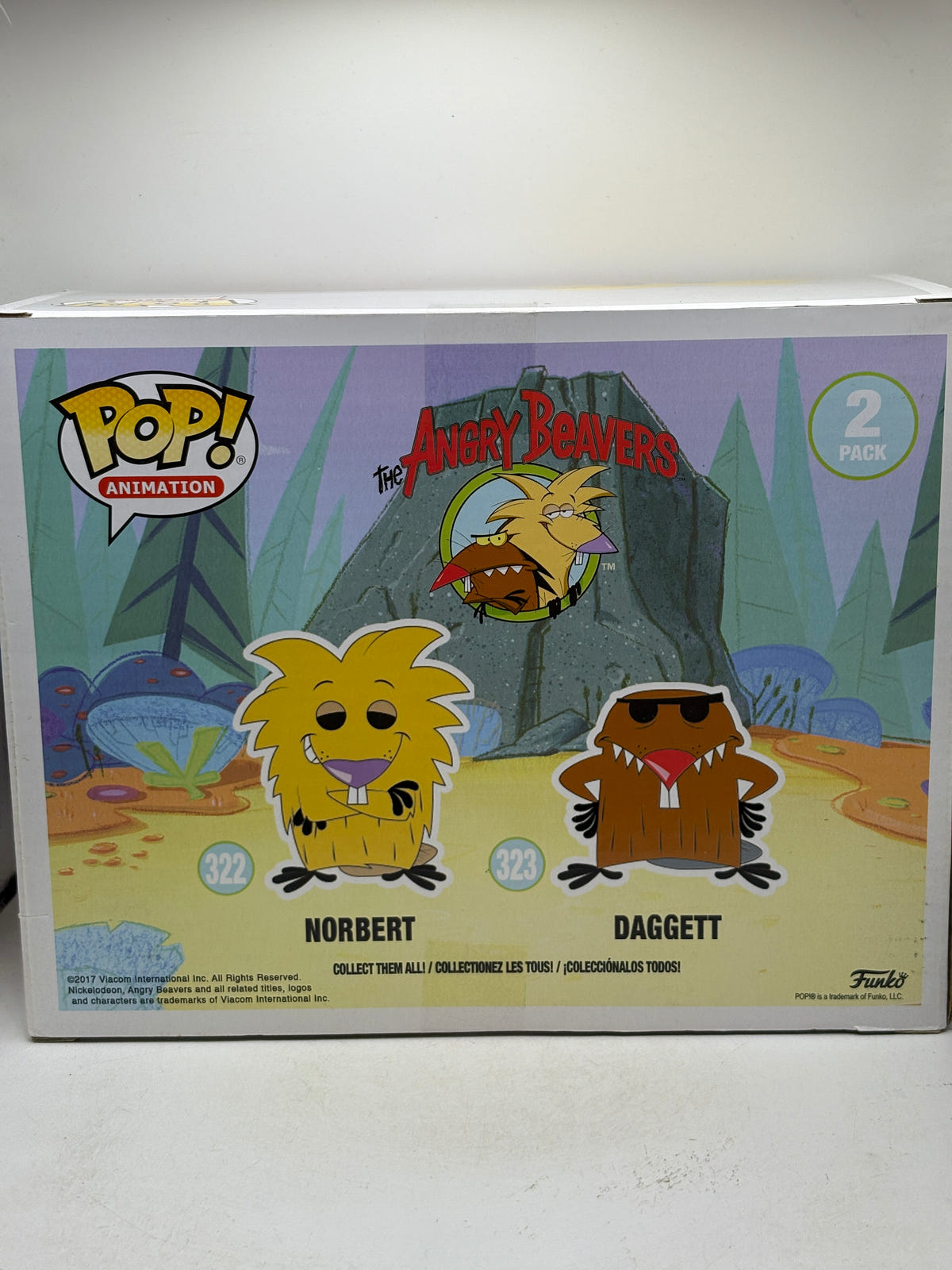 Funko POP! Animation Angry Beavers 2 Pack Norbert & Daggett Flocked Vinyl Figures image 3