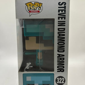 Funko POP! Games Minecraft #322 Steve in Diamond Armor Vinyl Figure FRENLY BRICKS - Open 7 Days