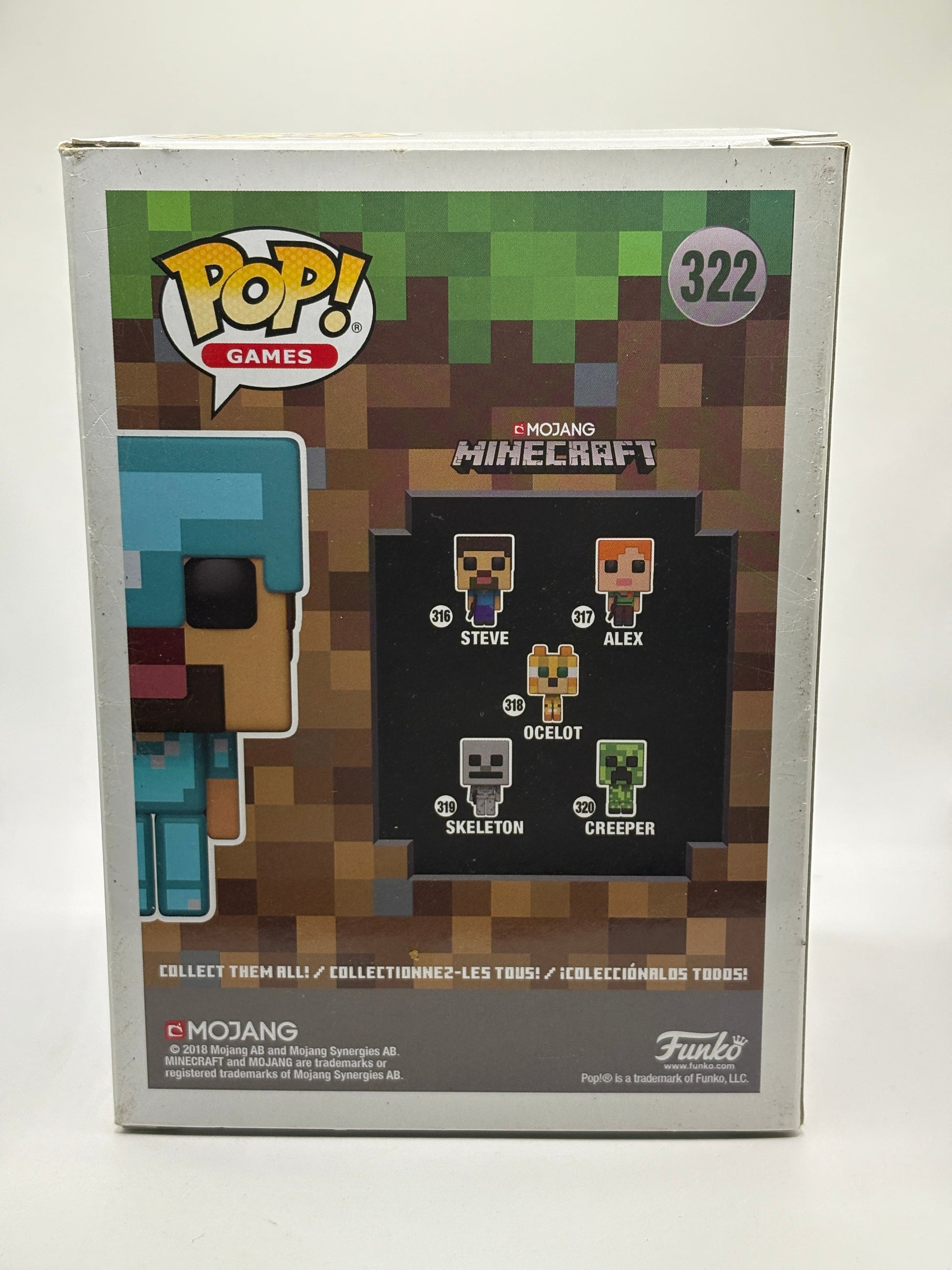 Funko POP! Games Minecraft #322 Steve in Diamond Armor Vinyl Figure FRENLY BRICKS - Open 7 Days