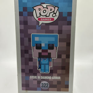 Funko POP! Games Minecraft #322 Steve in Diamond Armor Vinyl Figure FRENLY BRICKS - Open 7 Days