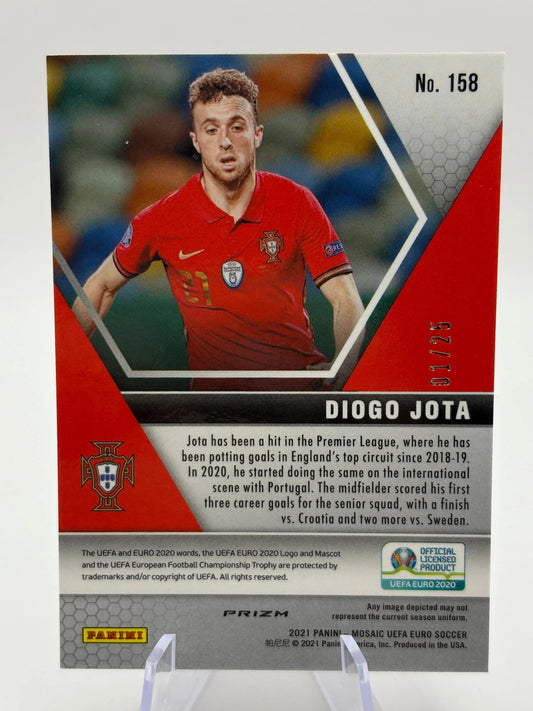 2021 Panini Mosaic UEFA Euro Soccer - Diogo Jota #158 01/25 White Circles FRENLY BRICKS - Open 7 Days