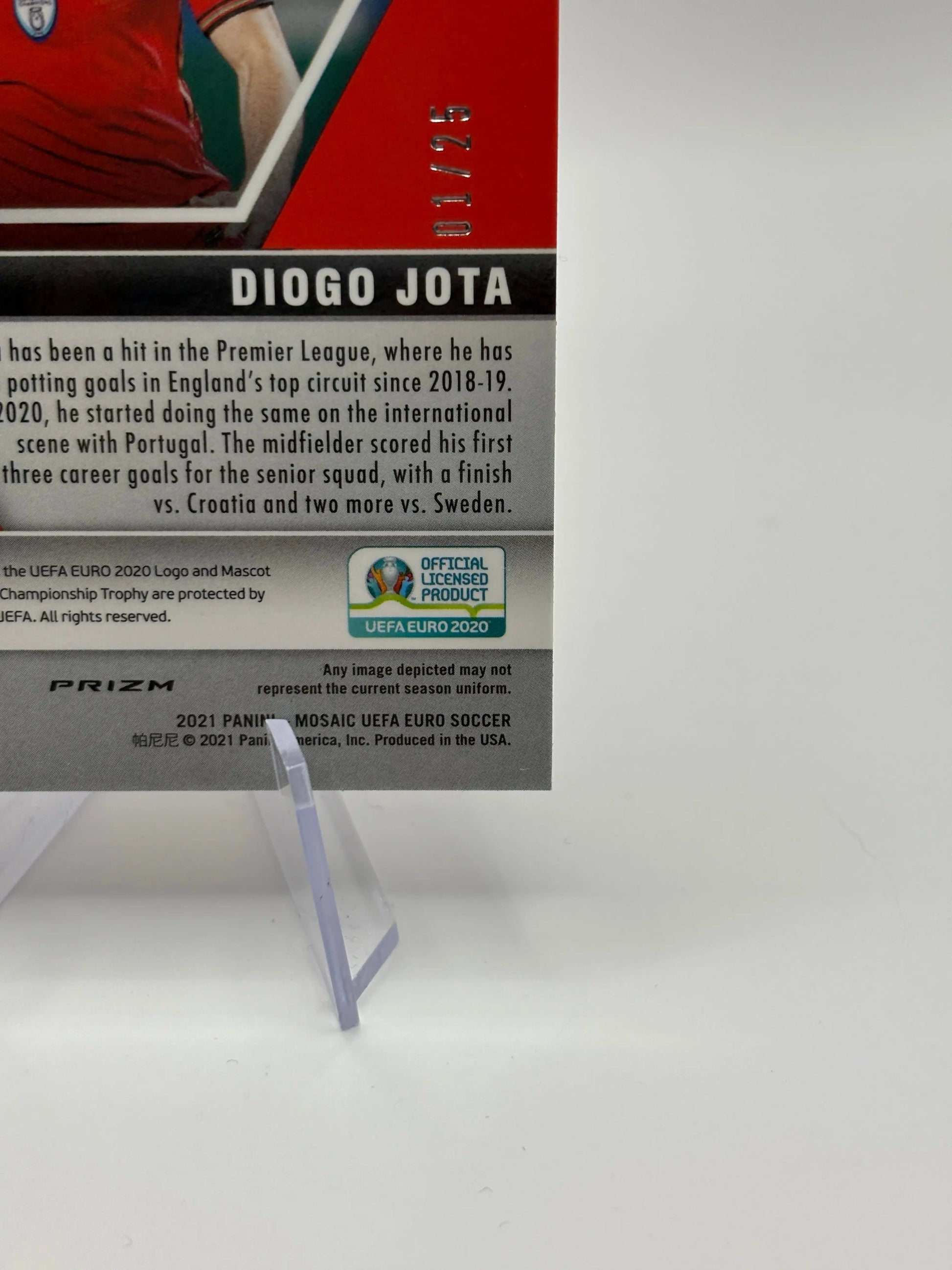 2021 Panini Mosaic UEFA Euro Soccer - Diogo Jota #158 01/25 White Circles FRENLY BRICKS - Open 7 Days