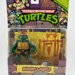 Michelangelo TMNT Classic Collection Playmates 2013 Reissue 1988 Factory Sealed FRENLY BRICKS - Open 7 Days
