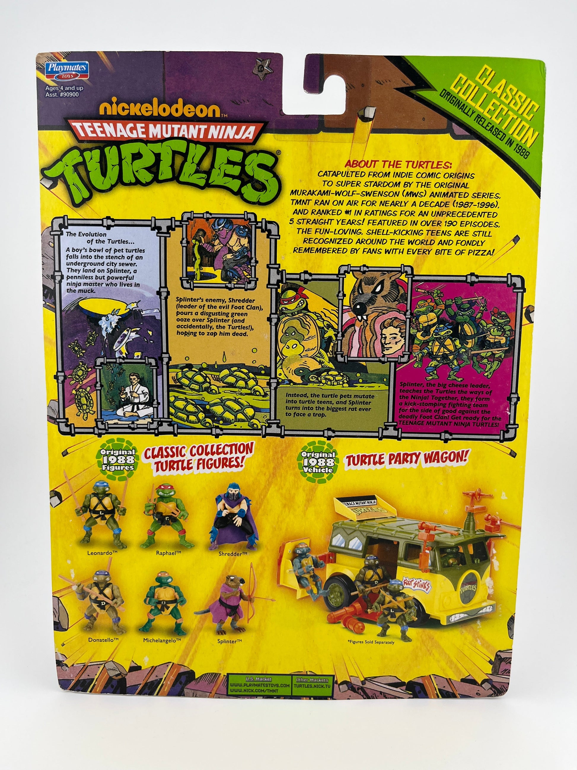 Michelangelo TMNT Classic Collection Playmates 2013 Reissue 1988 Factory Sealed FRENLY BRICKS - Open 7 Days