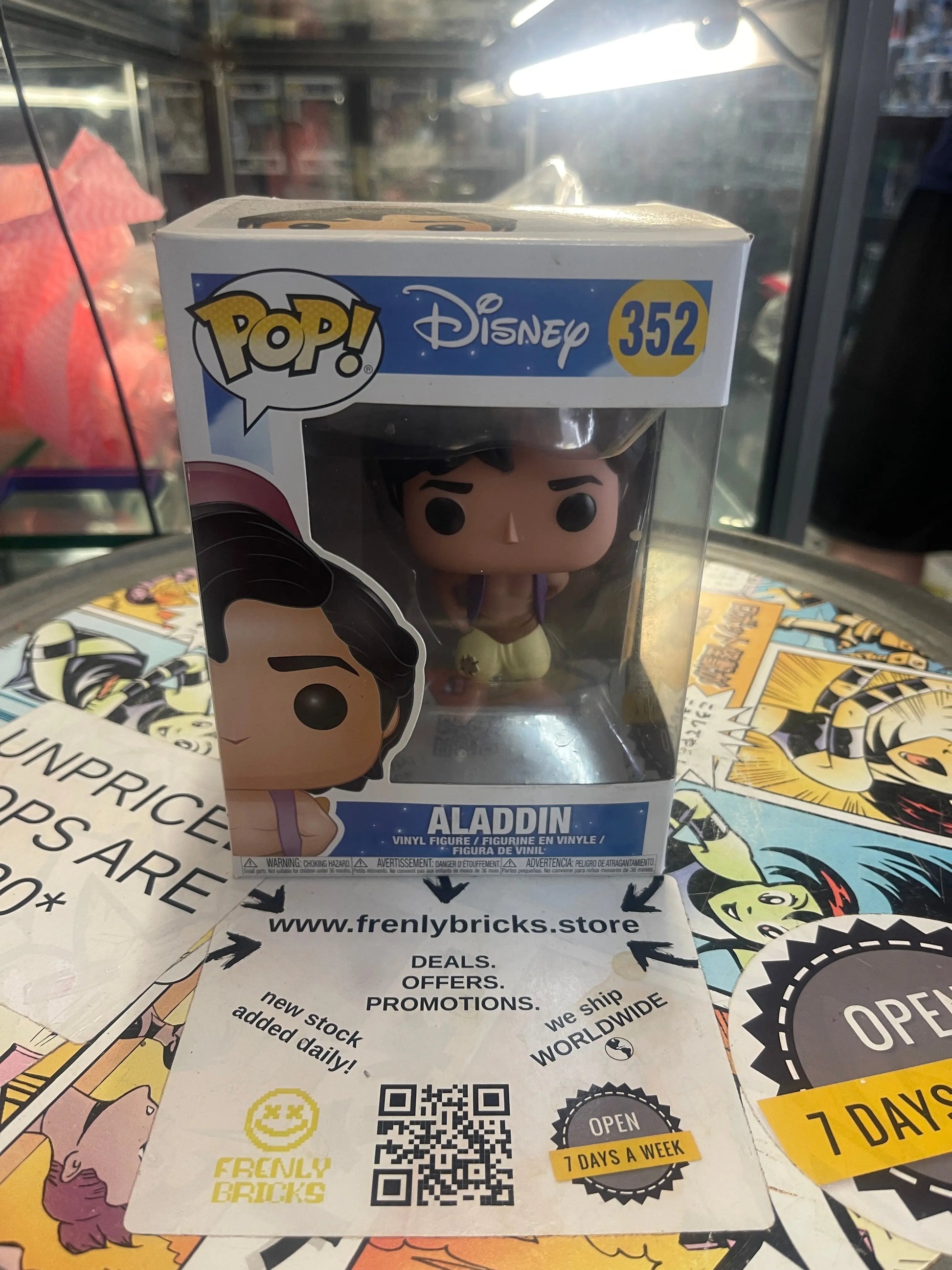 Funko POP! Disney Aladdin #352 FRENLY BRICKS - Open 7 Days