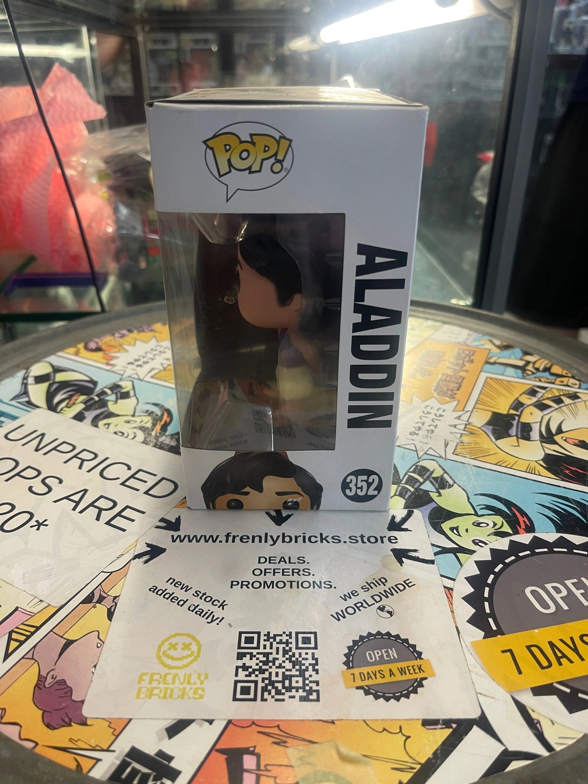 Funko POP! Disney Aladdin #352 FRENLY BRICKS - Open 7 Days