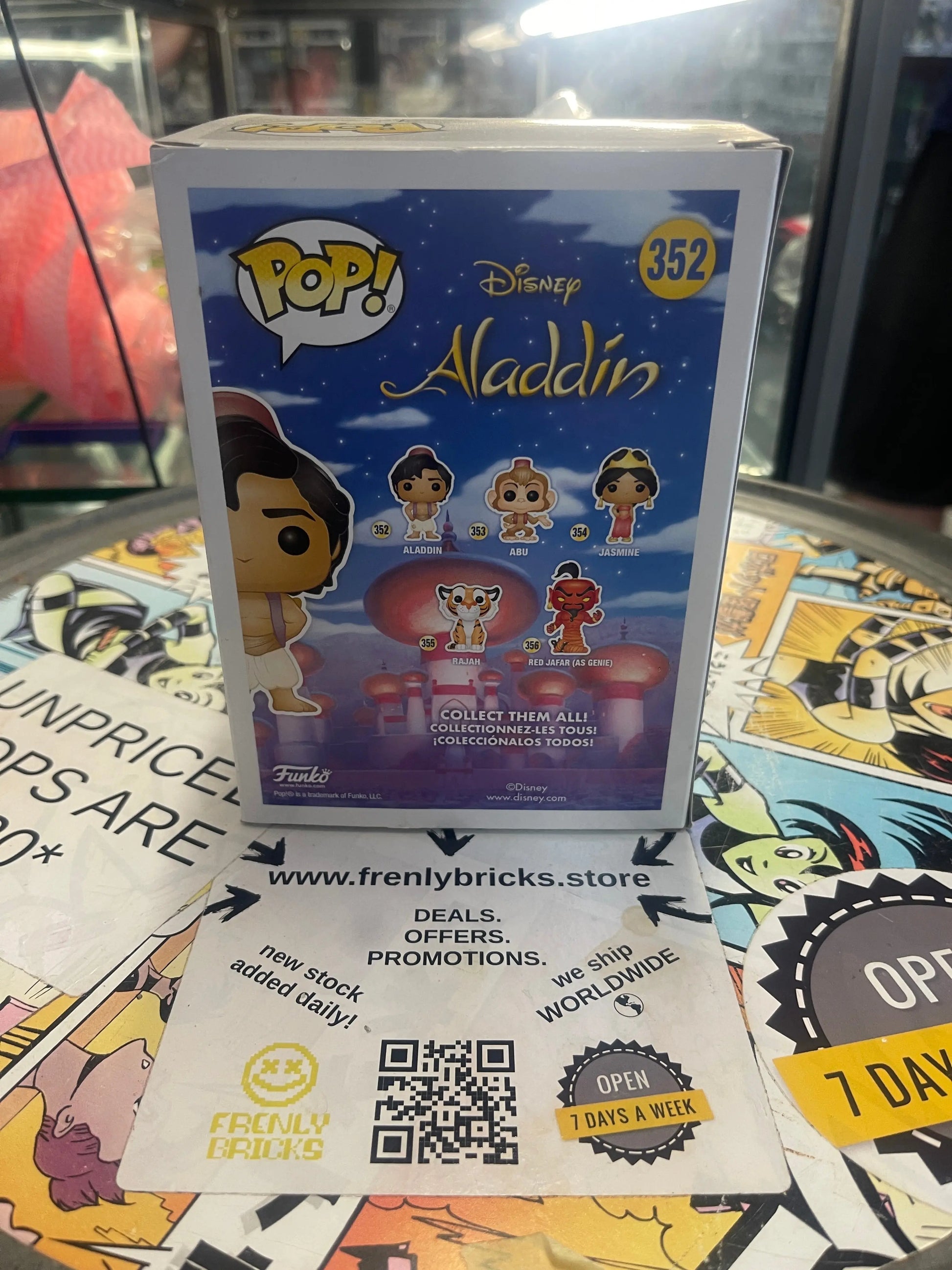 Funko POP! Disney Aladdin #352 FRENLY BRICKS - Open 7 Days