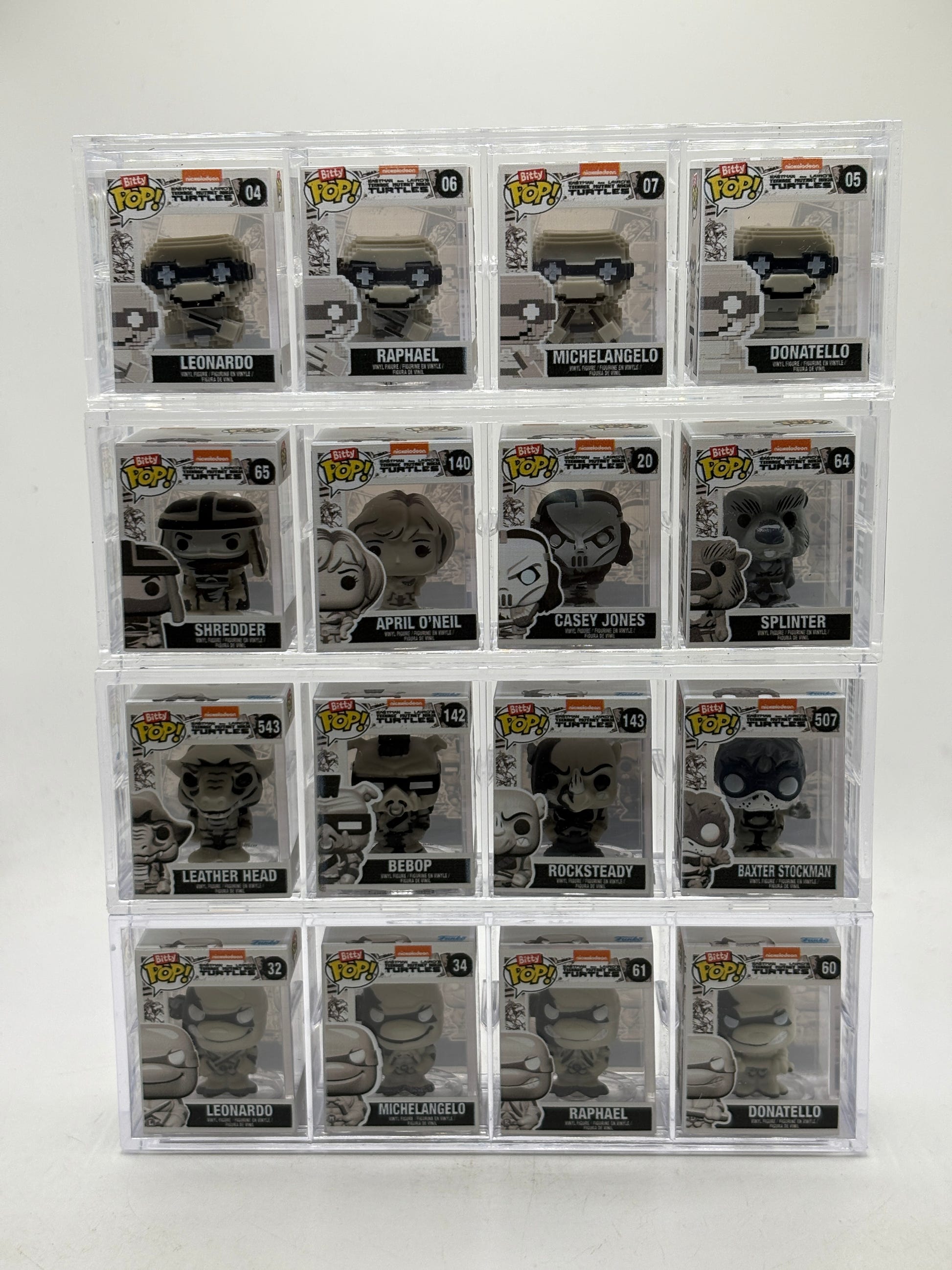 FUNKO BITTY POP TMNT 2024 SDCC EXCLUSIVE LE 4k Pcs SET OF 4 NINJA TURTLES 4,000 image 1