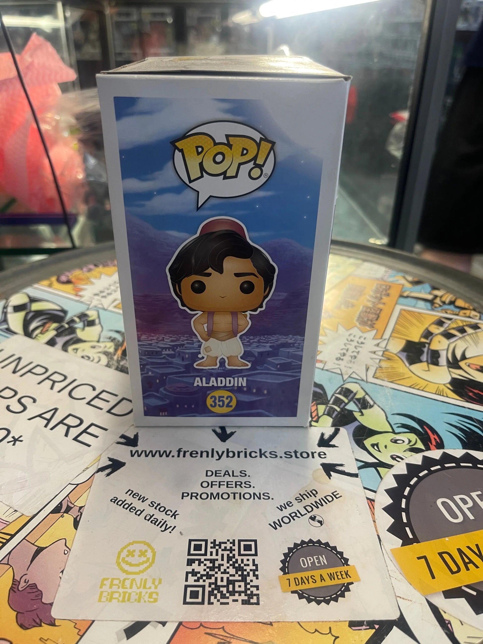Funko POP! Disney Aladdin #352 FRENLY BRICKS - Open 7 Days