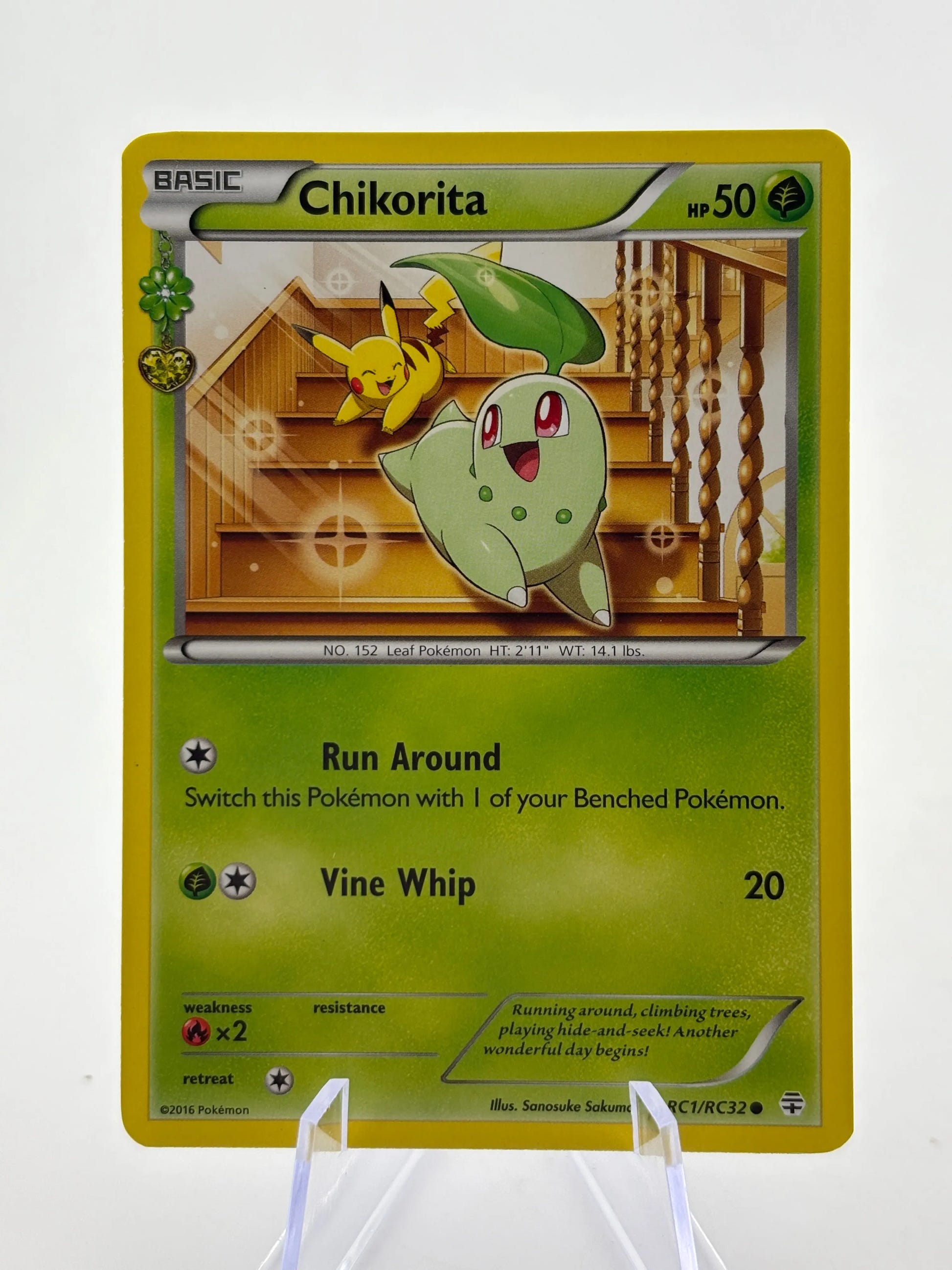 Pokemom TCG XY Generations Radiant Collection - Chikorita RC1/RC32 LP FRENLY BRICKS - Open 7 Days image 1
