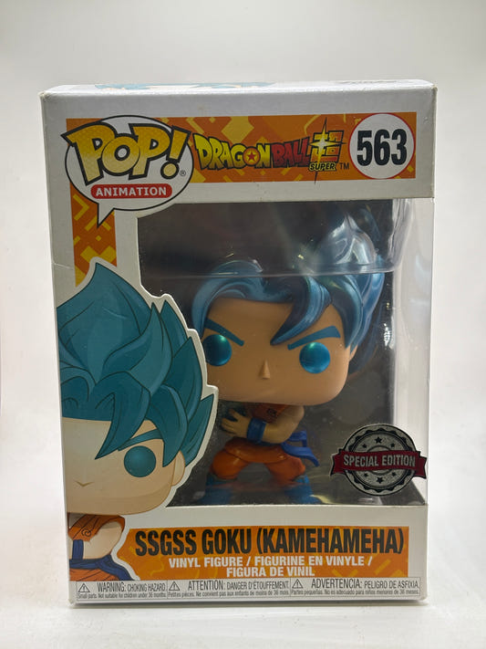 Funko POP! Animation Dragon Ball Super #563 SSGSS Goku (Kamehameha) Vinyl Figure