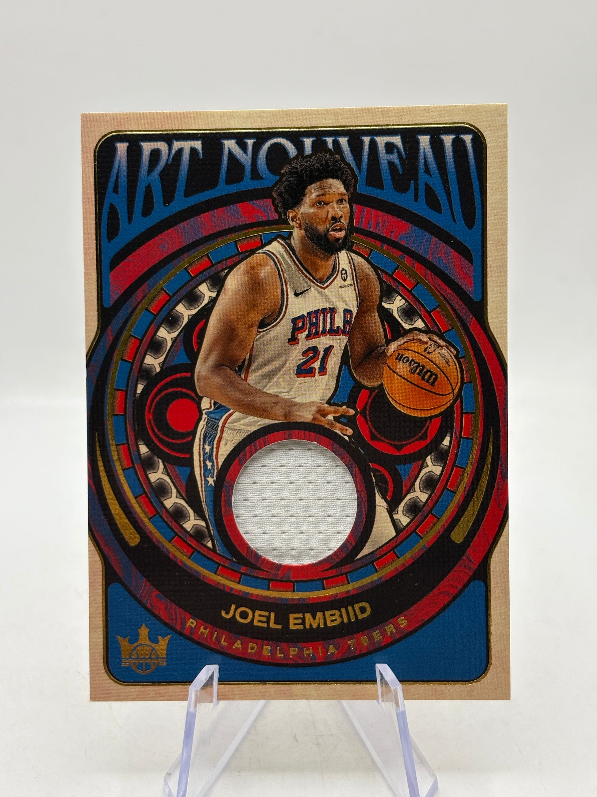 2024-25 Panini Court Kings Basketball #AN-JLE Joel Embiid Art Nouveau Patch image 1