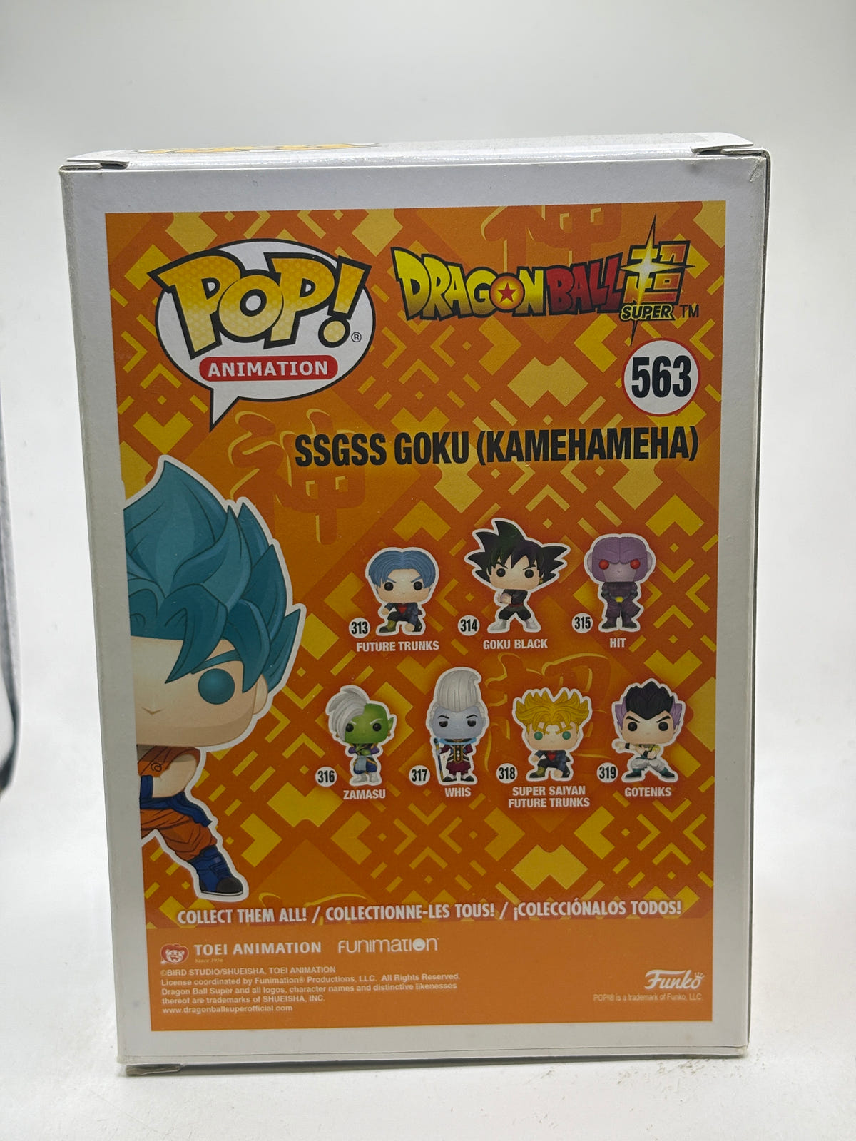Funko POP! Animation Dragon Ball Super #563 SSGSS Goku (Kamehameha) Vinyl Figure image 3